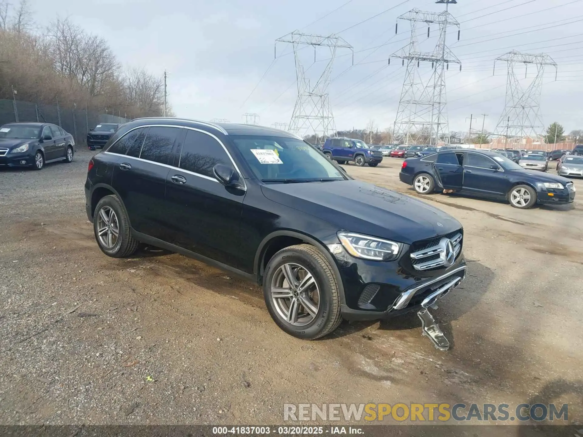 1 Photograph of a damaged car W1N0G8EB8LF815416 MERCEDES-BENZ GLC 300 2020