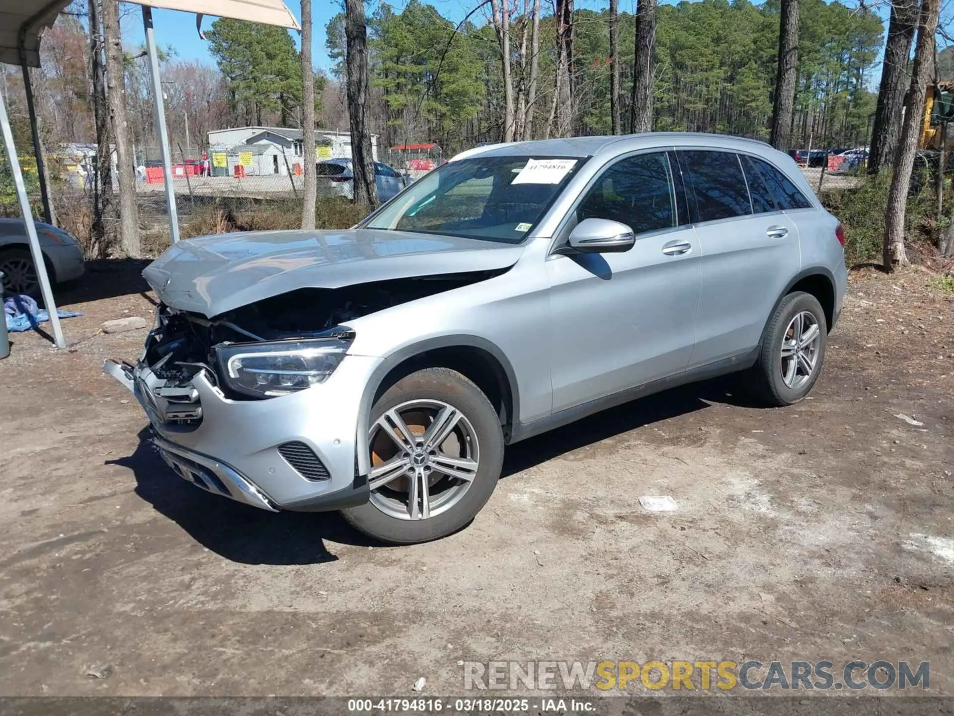 2 Photograph of a damaged car W1N0G8DB0MF912936 MERCEDES-BENZ GLC 300 2021