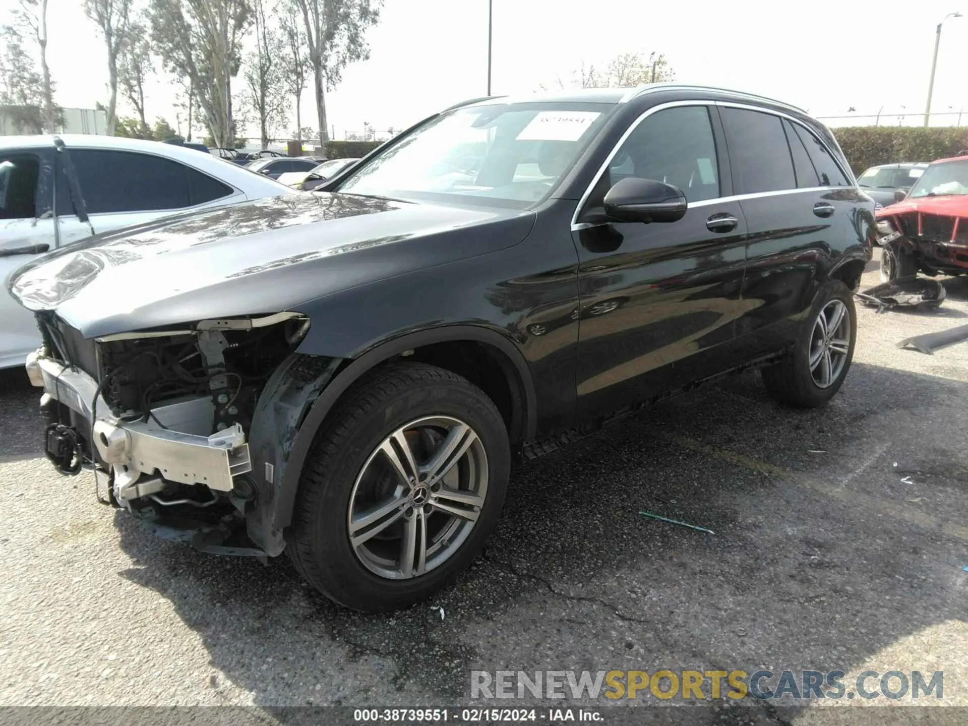 2 Photograph of a damaged car W1N0G8DB0MV278582 MERCEDES-BENZ GLC 300 2021