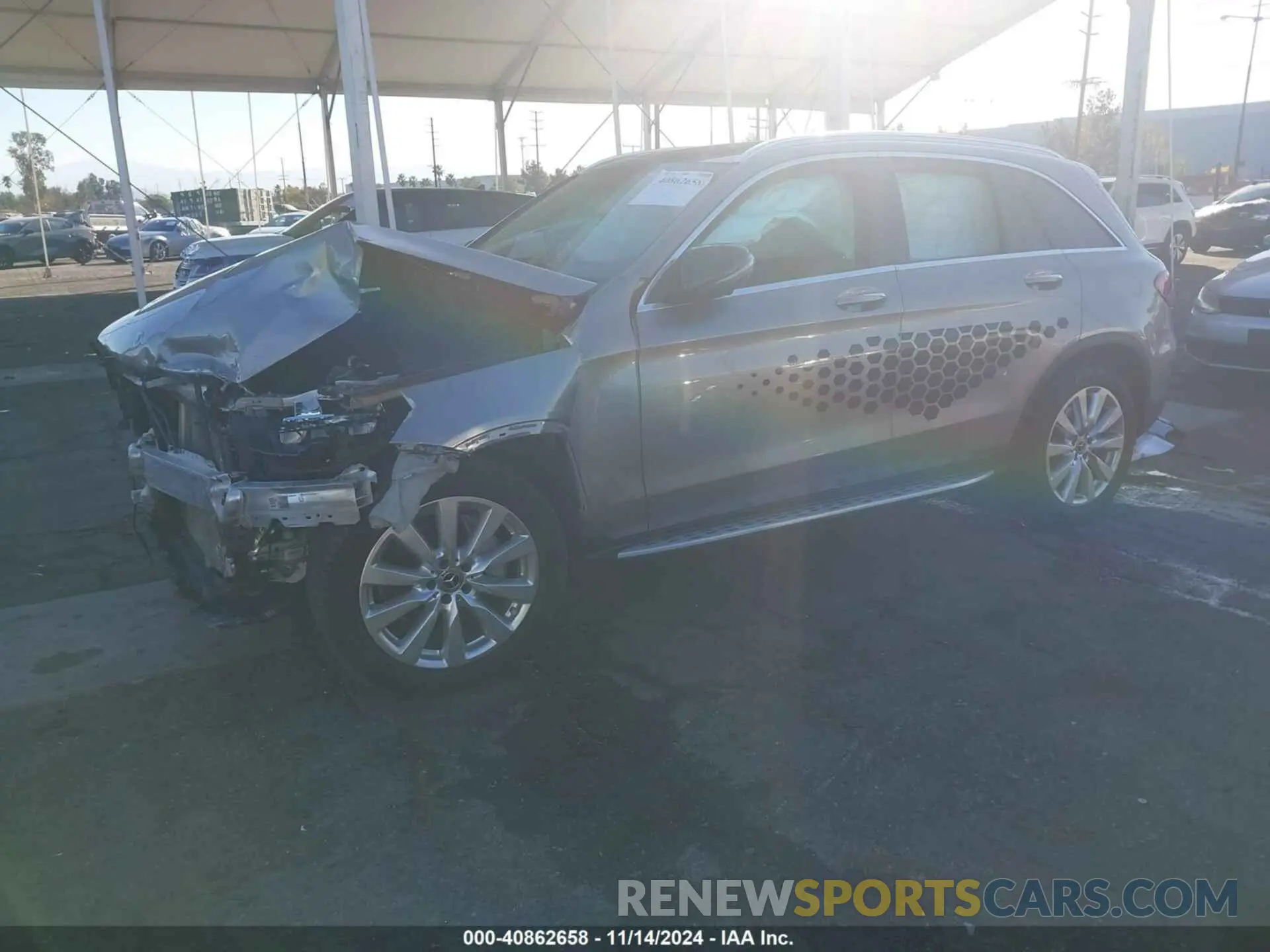 2 Photograph of a damaged car W1N0G8DB8MF892368 MERCEDES-BENZ GLC 300 2021
