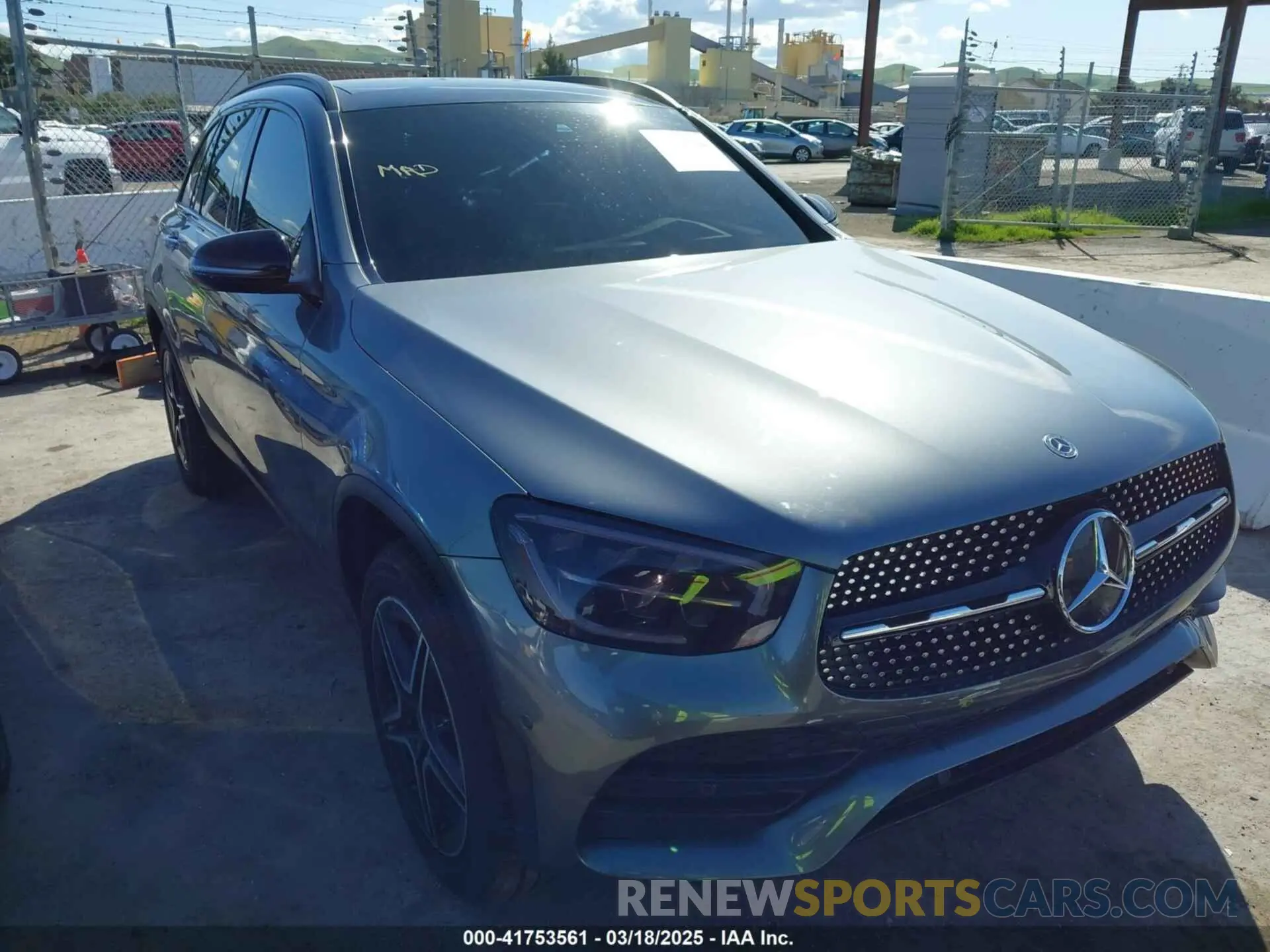1 Photograph of a damaged car W1N0G8EB2MV283975 MERCEDES-BENZ GLC 300 2021