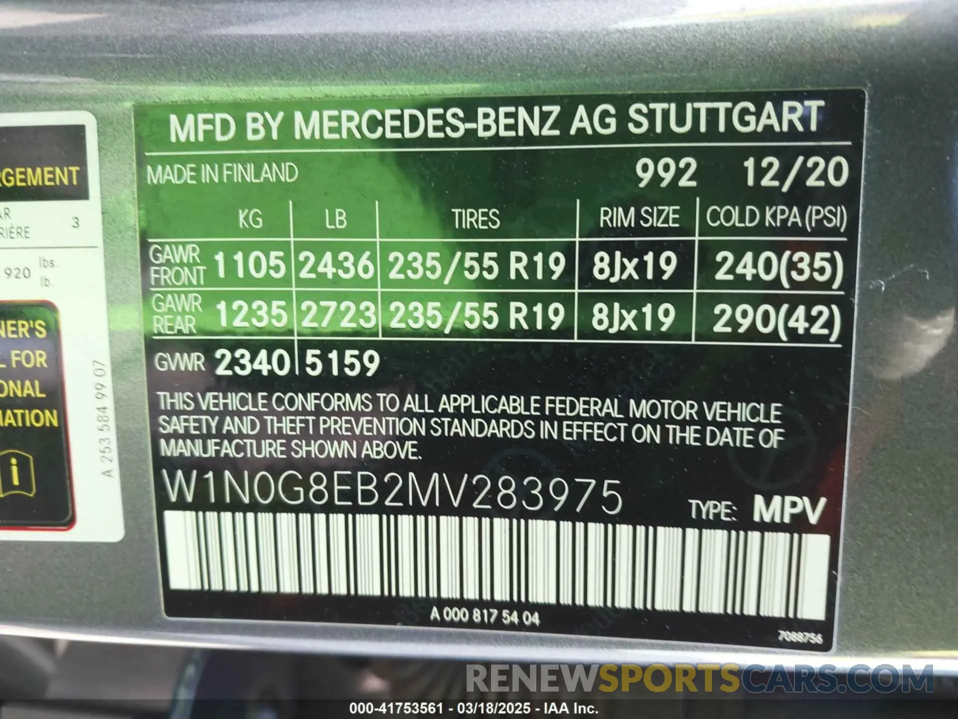 9 Photograph of a damaged car W1N0G8EB2MV283975 MERCEDES-BENZ GLC 300 2021