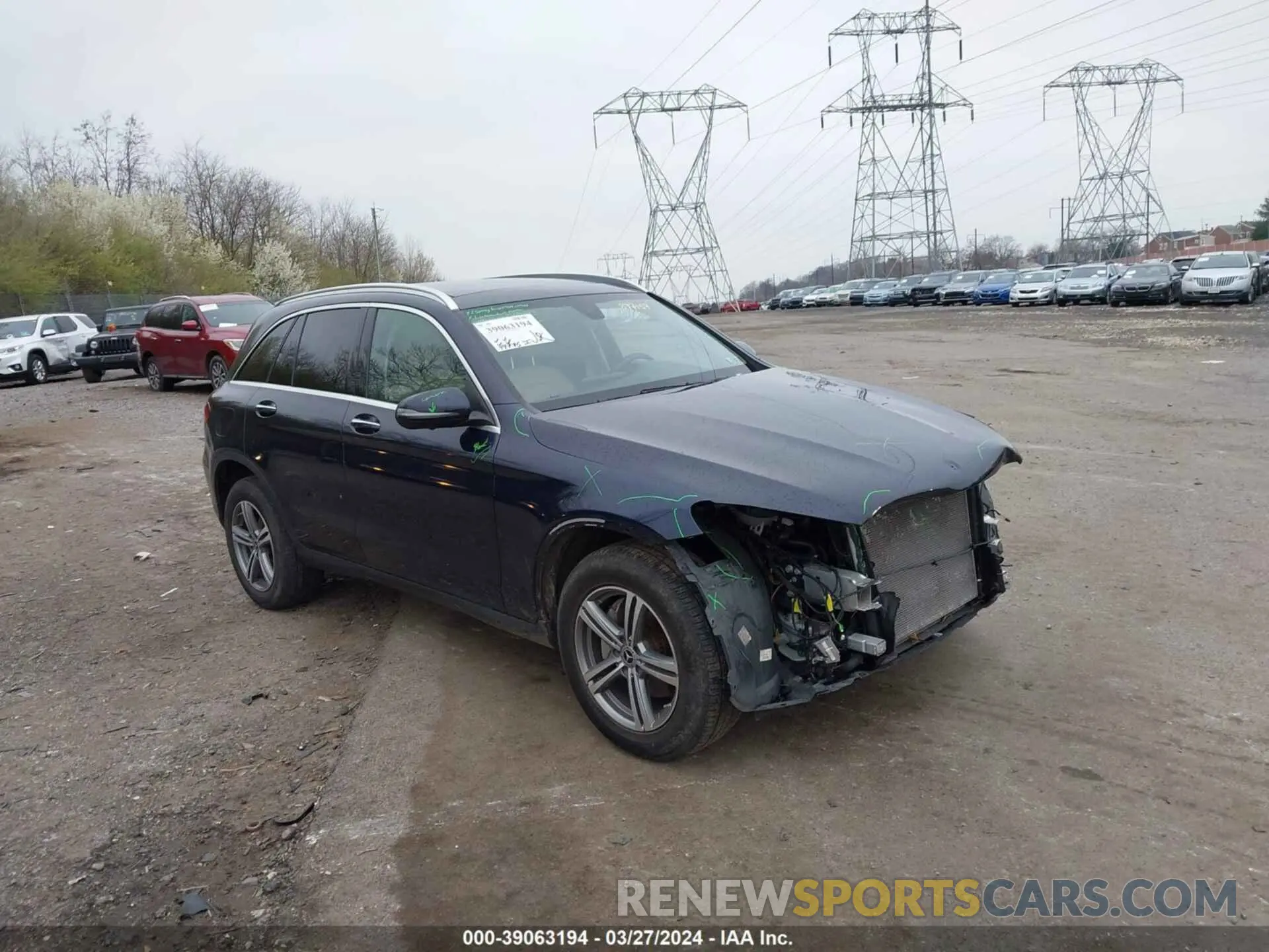 1 Photograph of a damaged car W1N0G8EB4MF897159 MERCEDES-BENZ GLC 300 2021