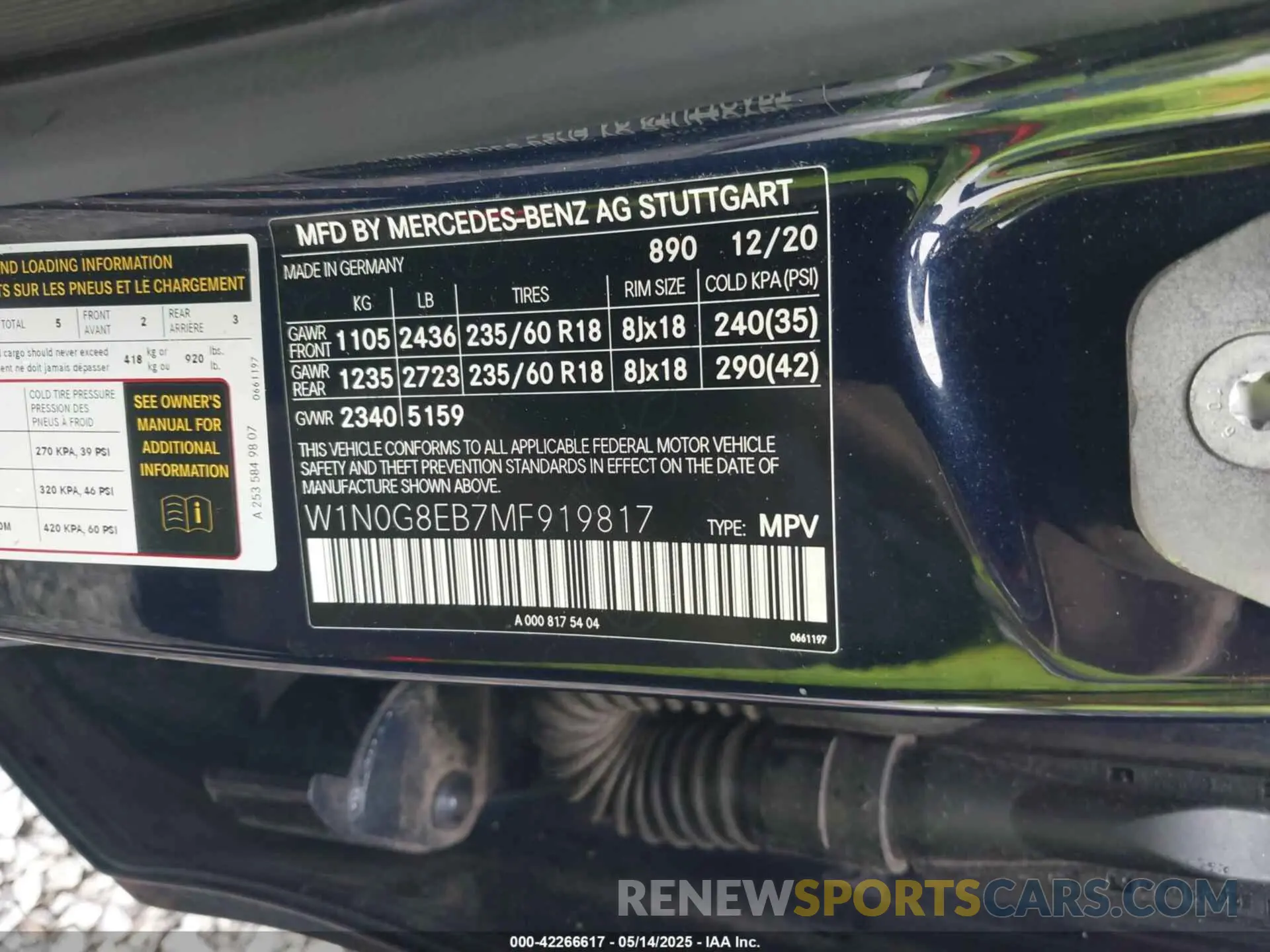 9 Photograph of a damaged car W1N0G8EB7MF919817 MERCEDES-BENZ GLC 300 2021