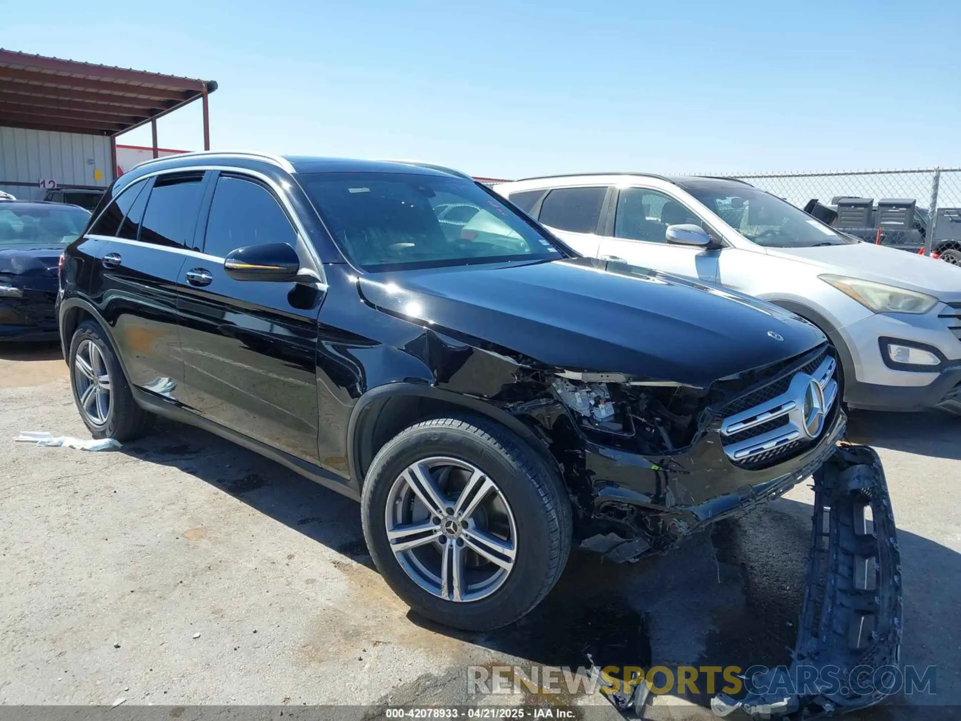 1 Photograph of a damaged car W1N0G8EBXMF984449 MERCEDES-BENZ GLC 300 2021