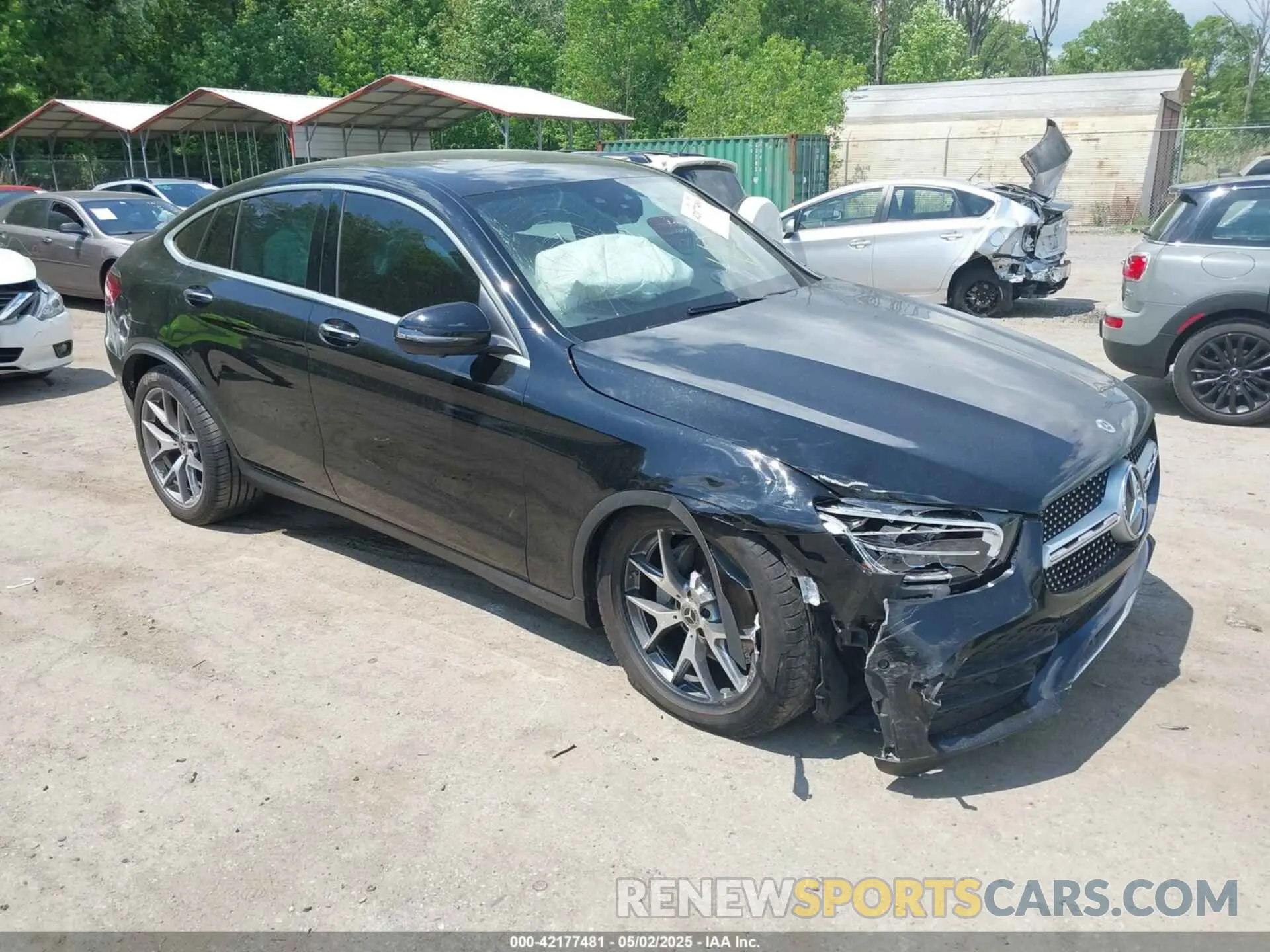 1 Photograph of a damaged car W1N0J8EB0MG012046 MERCEDES-BENZ GLC 300 2021