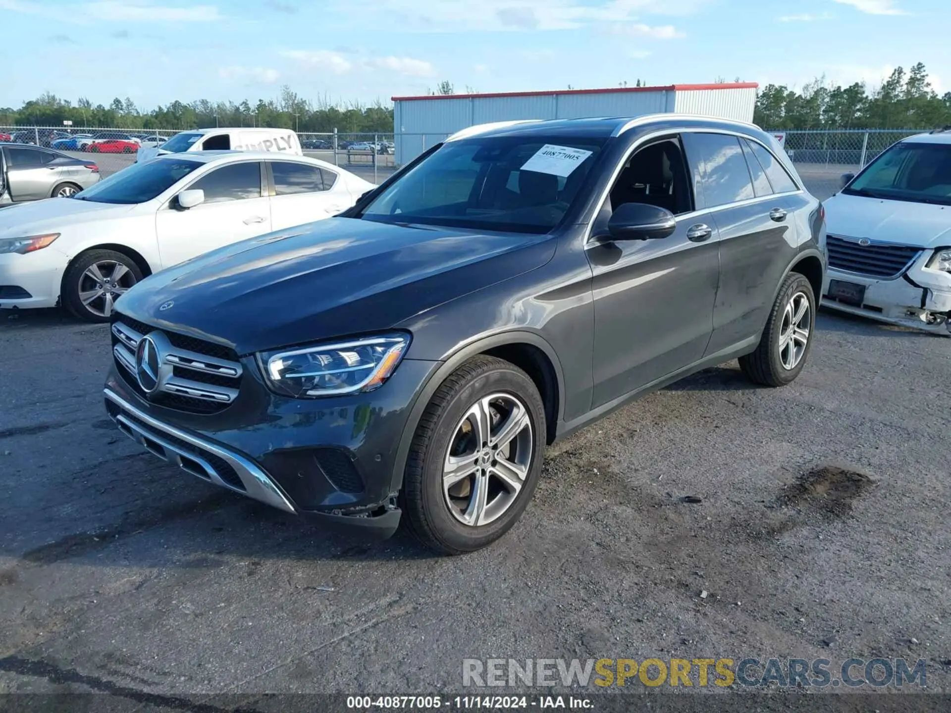 2 Photograph of a damaged car W1N0G8DB1NV386243 MERCEDES-BENZ GLC 300 2022