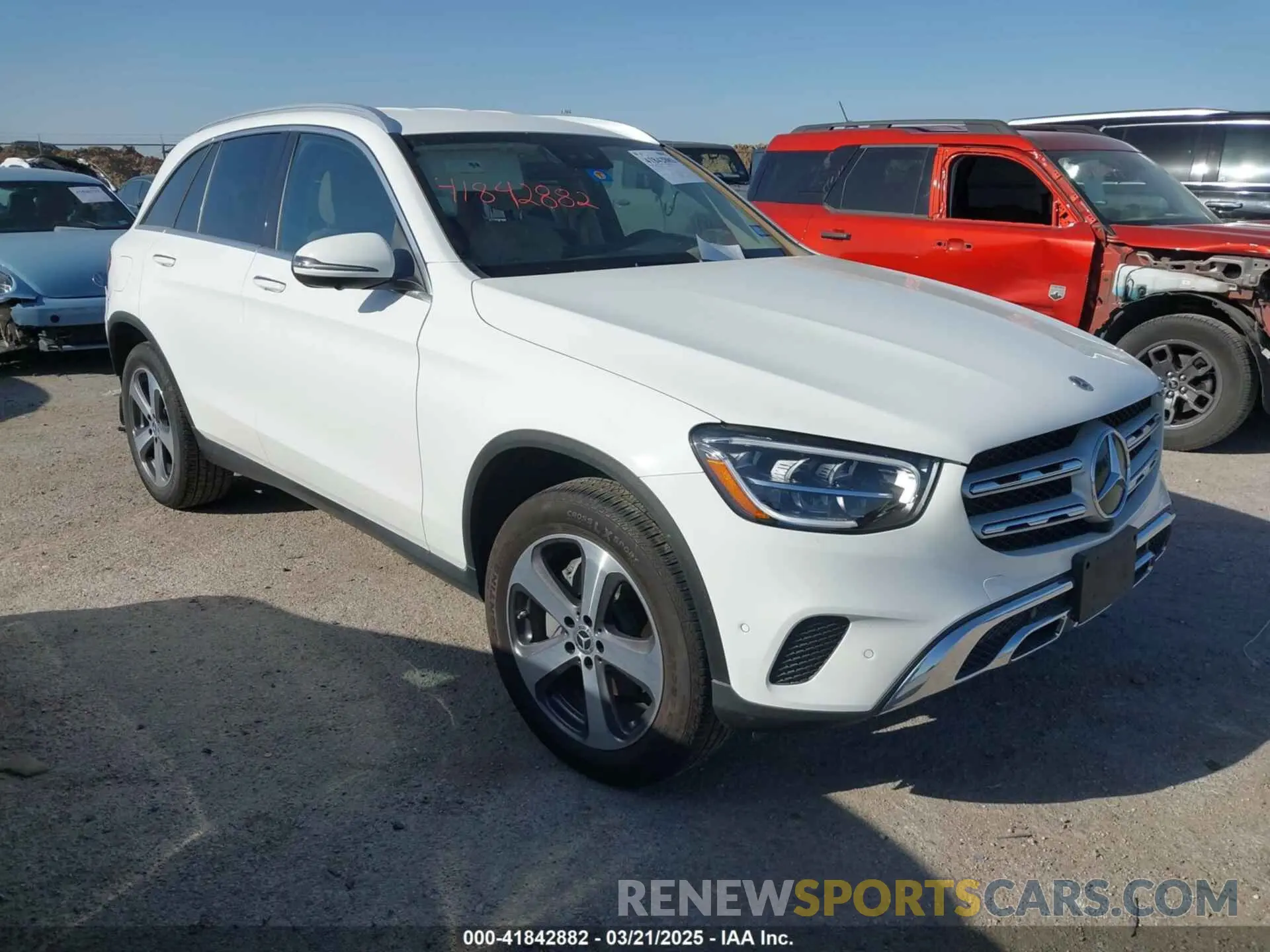 1 Photograph of a damaged car W1N0G8DB7NG106295 MERCEDES-BENZ GLC 300 2022