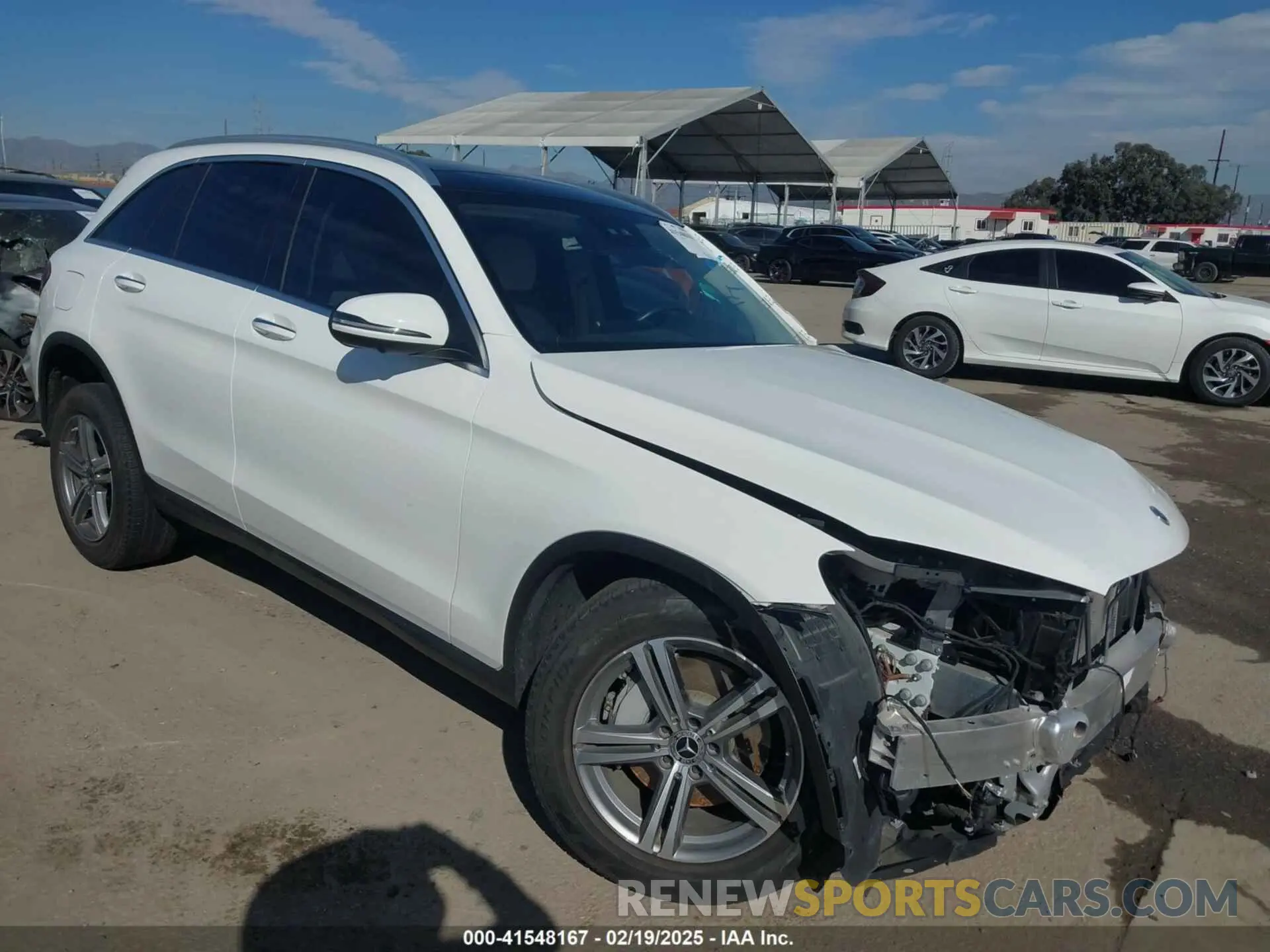 1 Photograph of a damaged car W1N0G8DB7NV367745 MERCEDES-BENZ GLC 300 2022