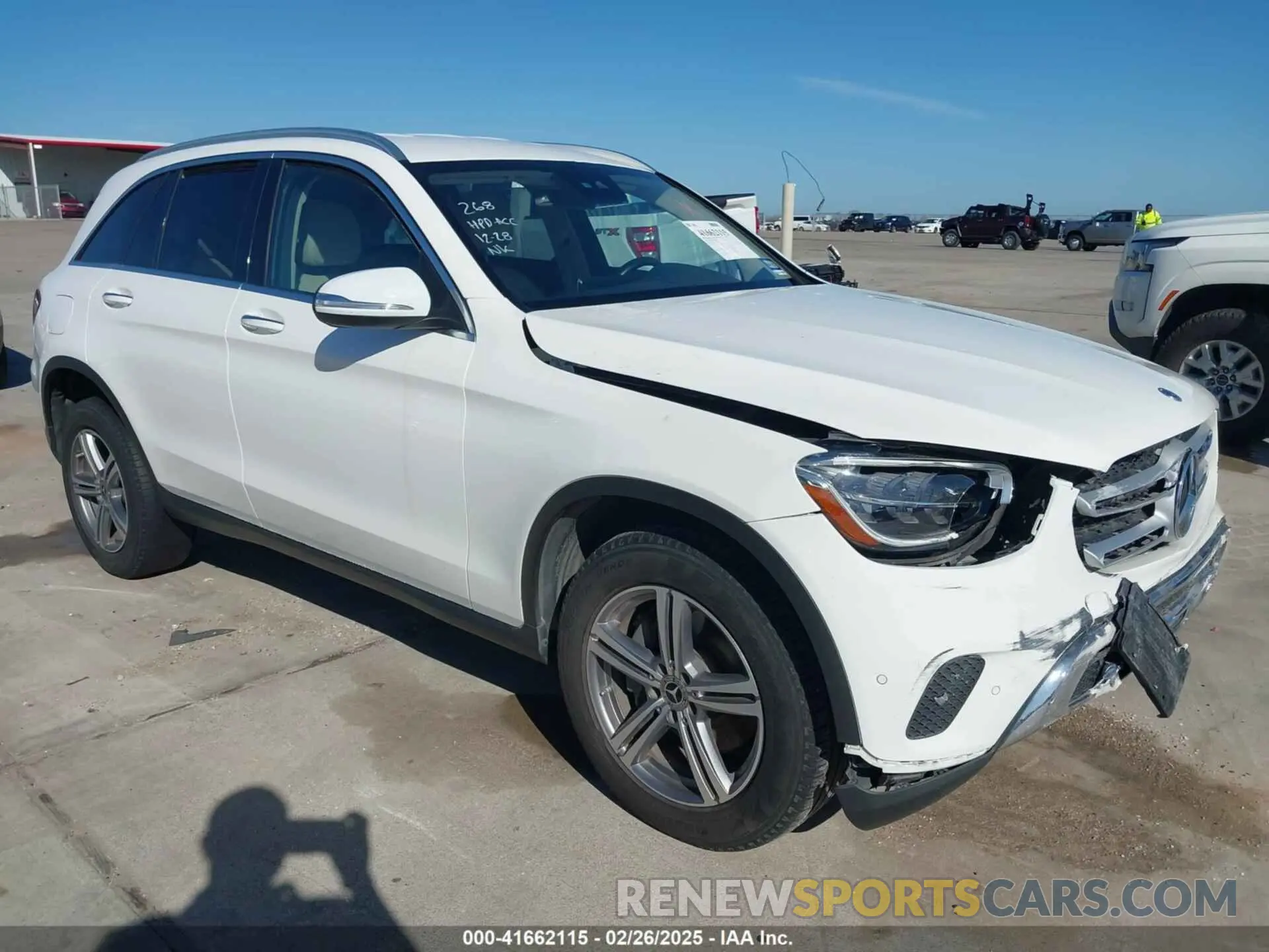 1 Photograph of a damaged car W1N0G8DB8NV333653 MERCEDES-BENZ GLC 300 2022