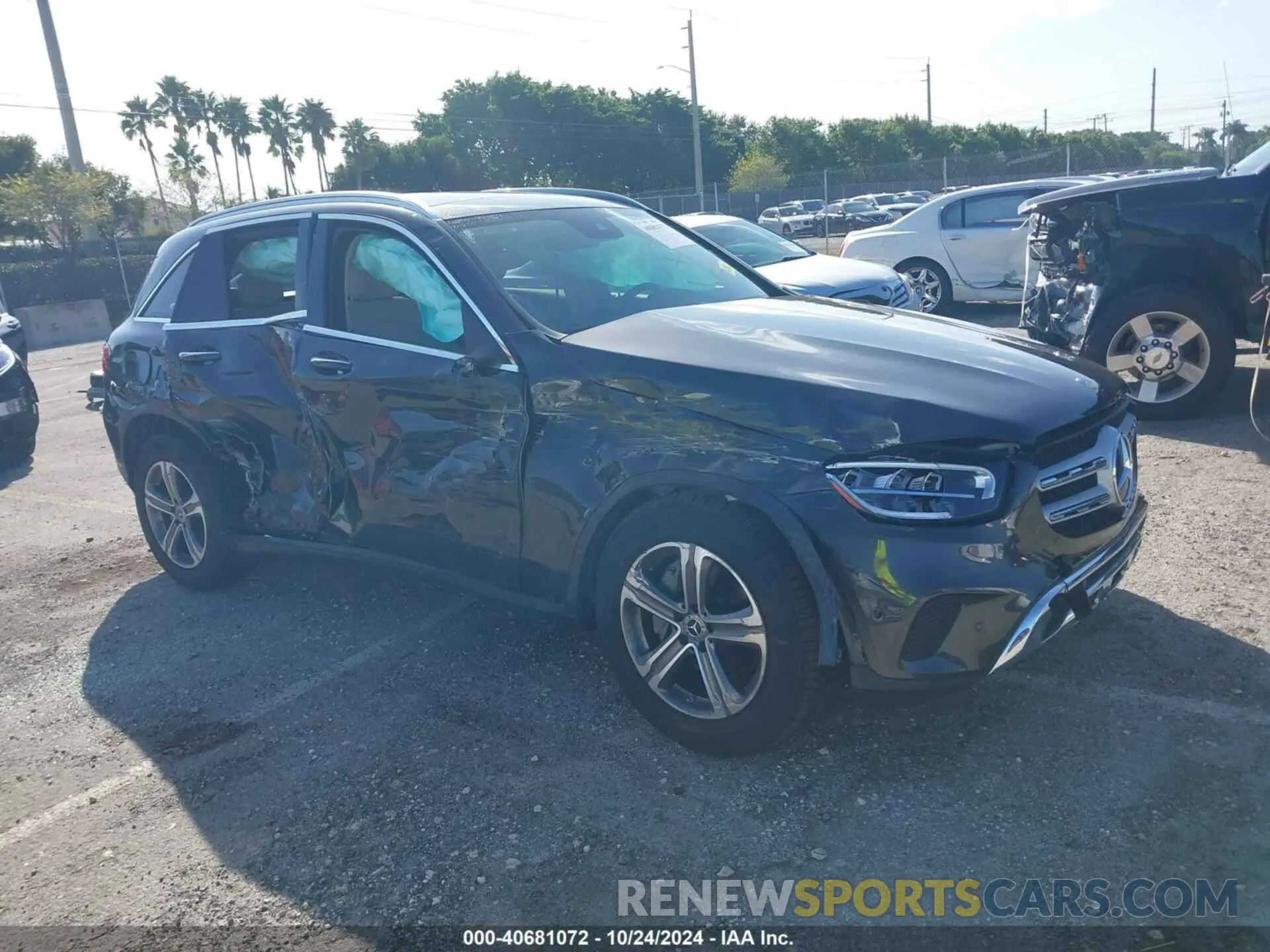 1 Photograph of a damaged car W1N0G8DBXNV380635 MERCEDES-BENZ GLC 300 2022