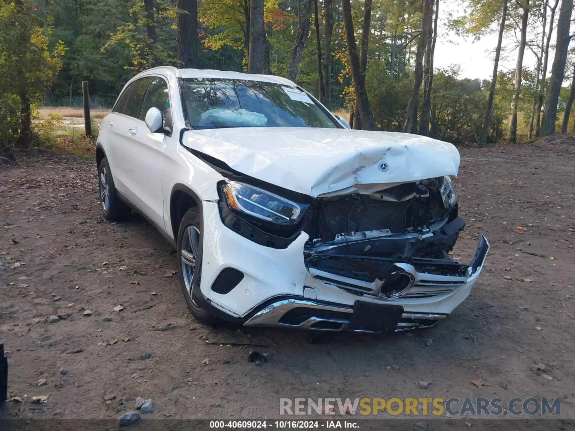 1 Photograph of a damaged car W1N0G8EB4NV389216 MERCEDES-BENZ GLC 300 2022