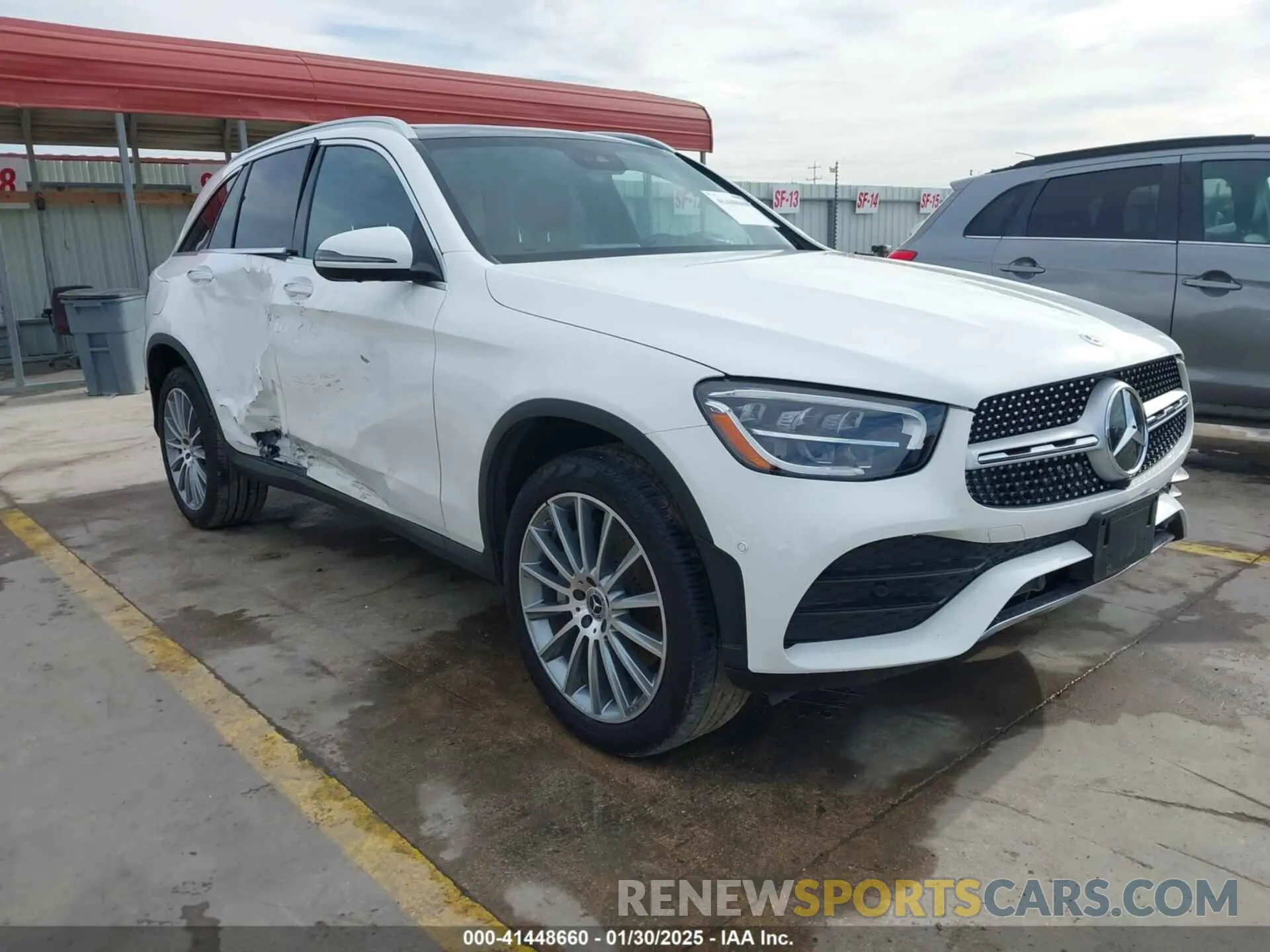 1 Photograph of a damaged car W1N0G8EB6NG078133 MERCEDES-BENZ GLC 300 2022