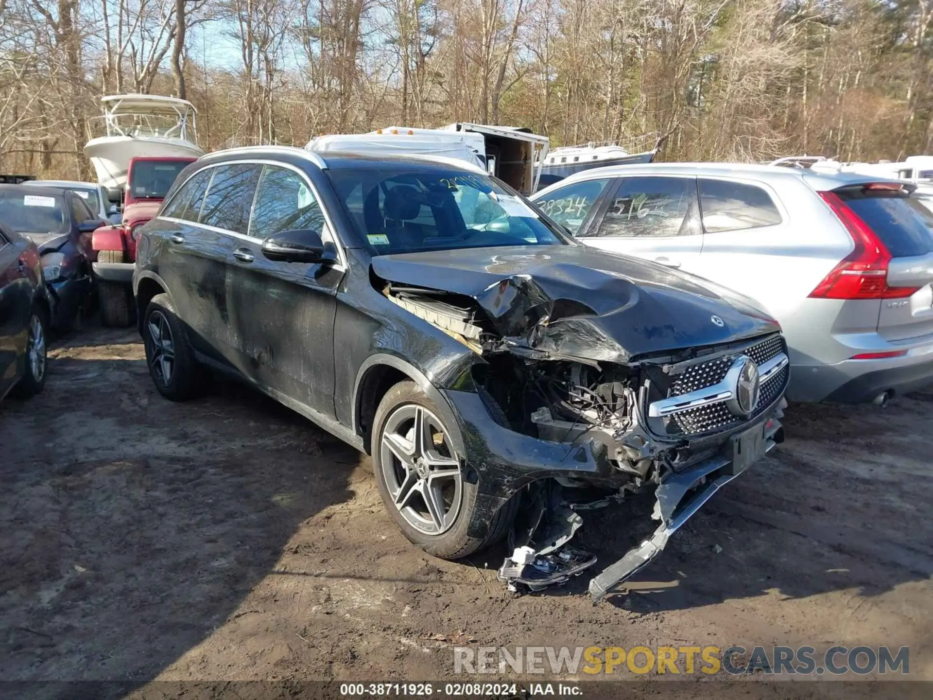 1 Photograph of a damaged car W1N0G8EB6NV330863 MERCEDES-BENZ GLC 300 2022