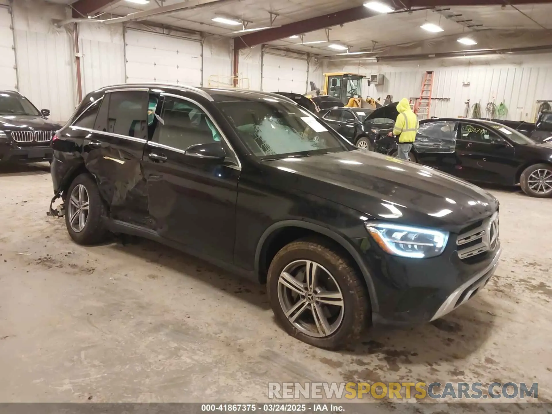 1 Photograph of a damaged car W1N0G8EB8NV370264 MERCEDES-BENZ GLC 300 2022