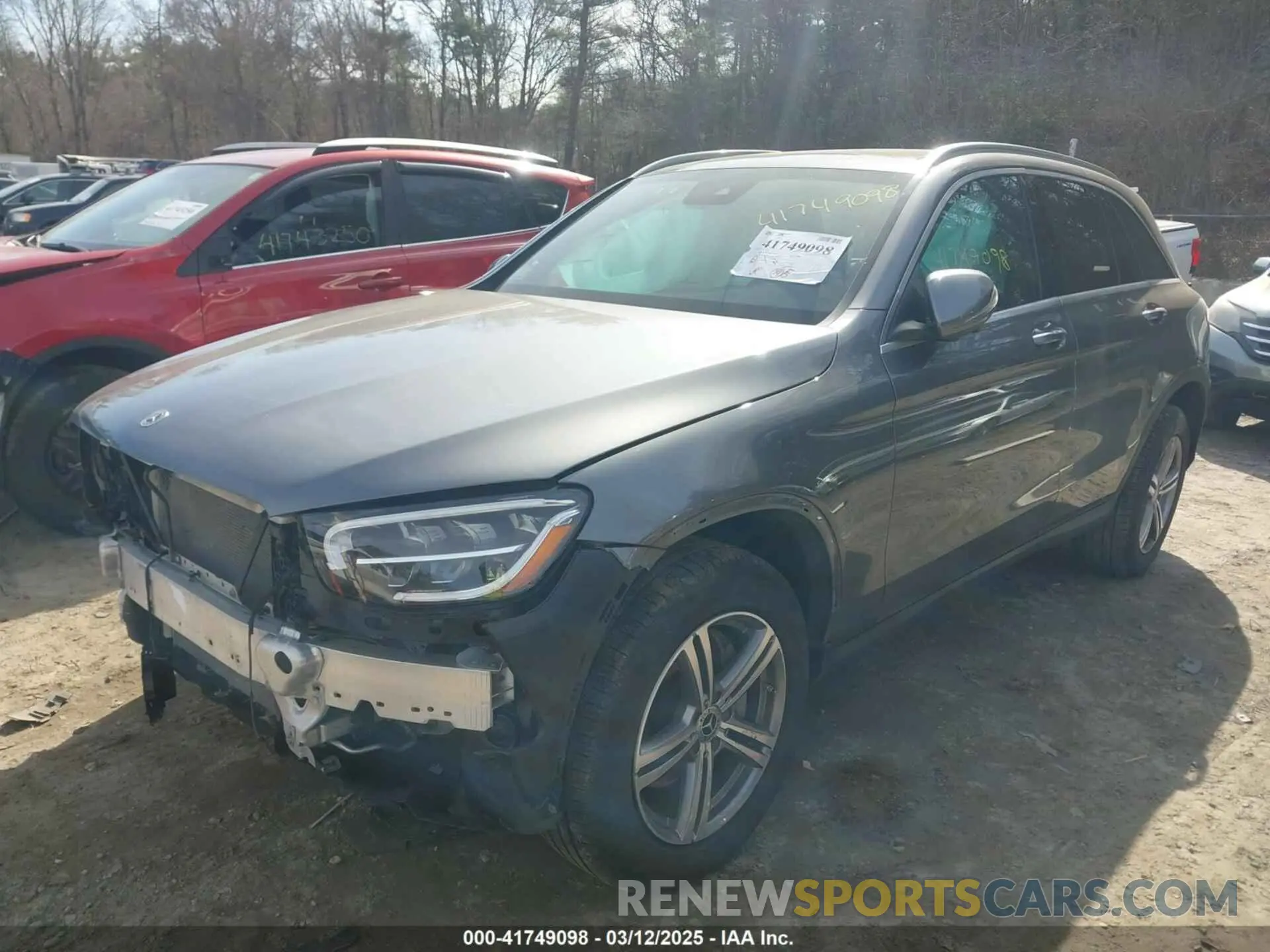 2 Photograph of a damaged car W1N0G8EBXNV333958 MERCEDES-BENZ GLC 300 2022