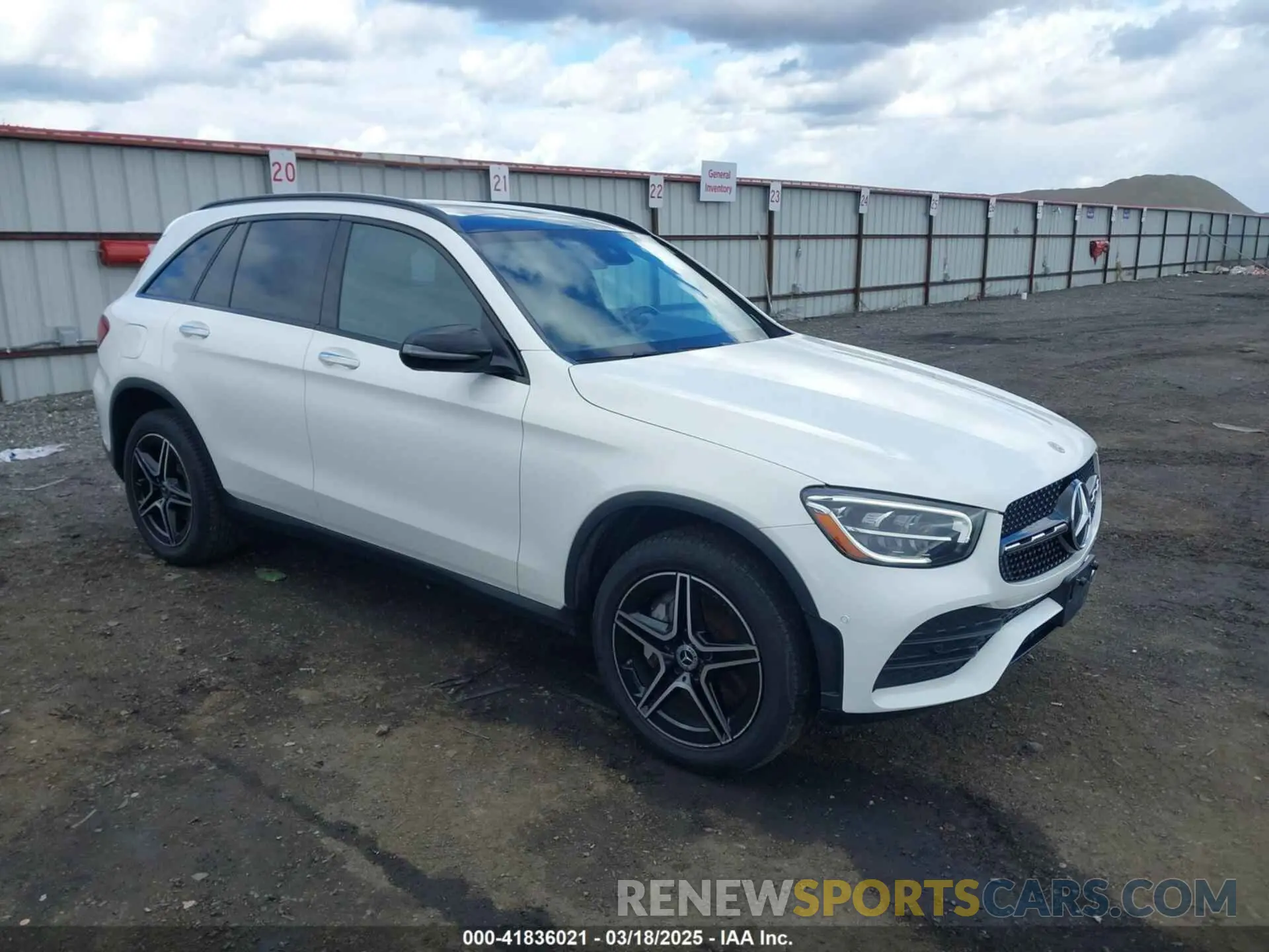 1 Photograph of a damaged car W1N0G8EBXNV390709 MERCEDES-BENZ GLC 300 2022