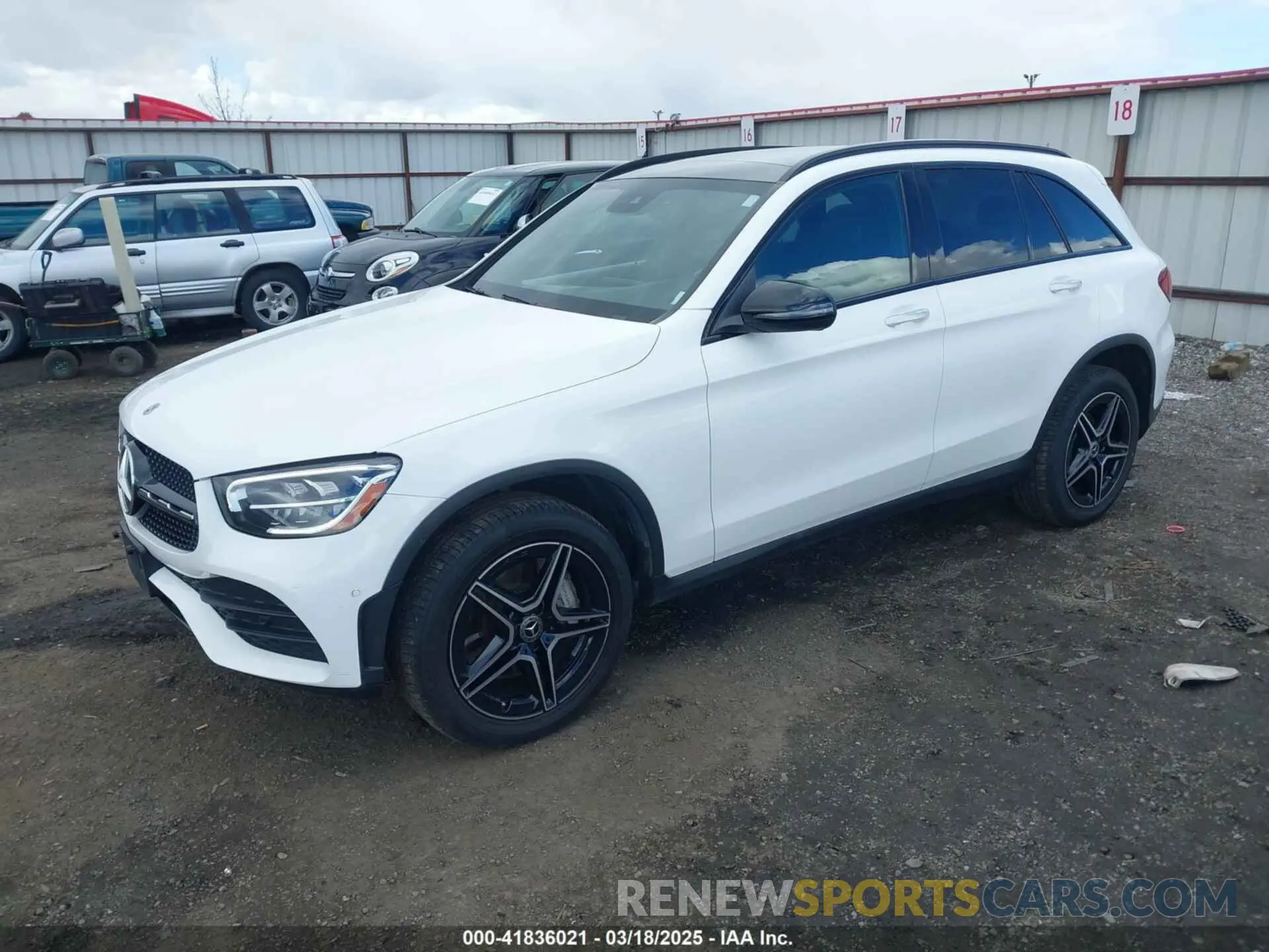2 Photograph of a damaged car W1N0G8EBXNV390709 MERCEDES-BENZ GLC 300 2022