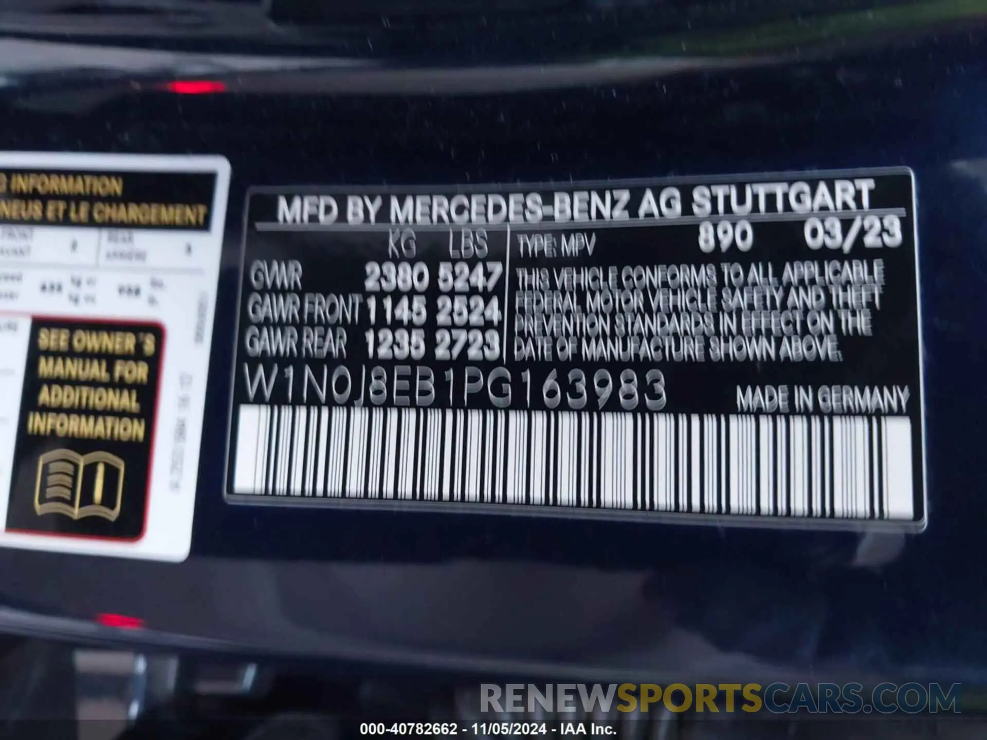 9 Photograph of a damaged car W1N0J8EB1PG163983 MERCEDES-BENZ GLC 300 2023