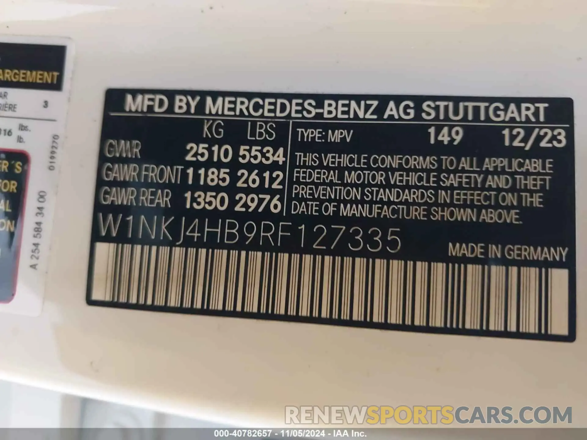 9 Photograph of a damaged car W1NKJ4HB9RF127335 MERCEDES-BENZ GLC 300 2024