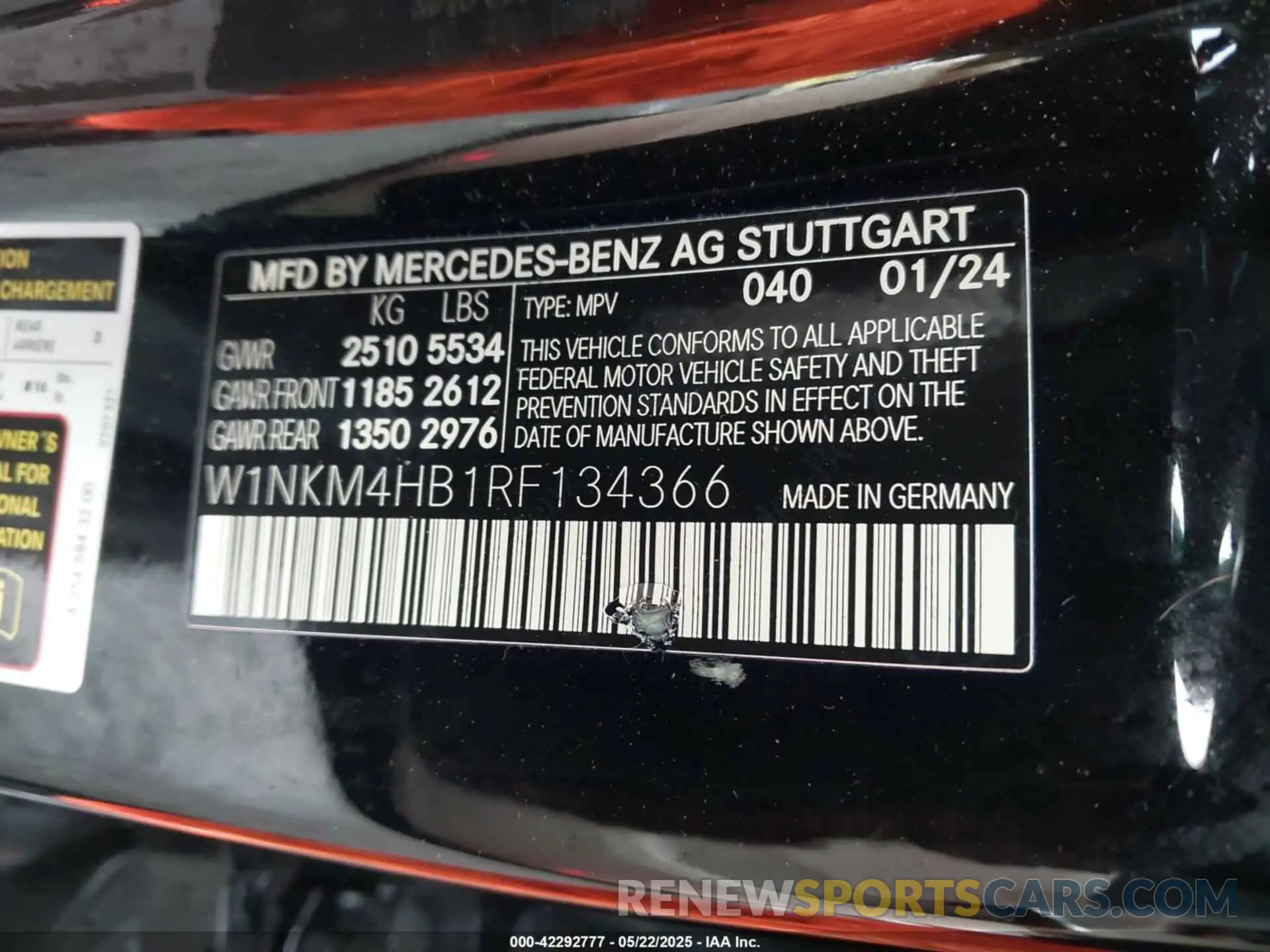 9 Photograph of a damaged car W1NKM4HB1RF134366 MERCEDES-BENZ GLC 300 2024