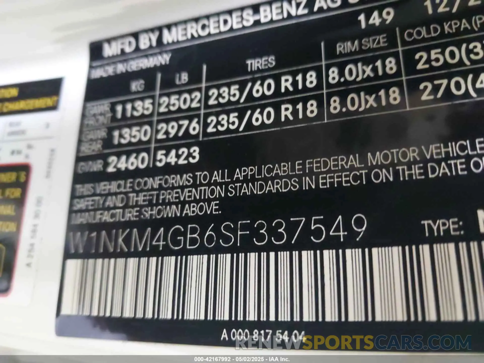 9 Photograph of a damaged car W1NKM4GB6SF337549 MERCEDES-BENZ GLC 300 2025