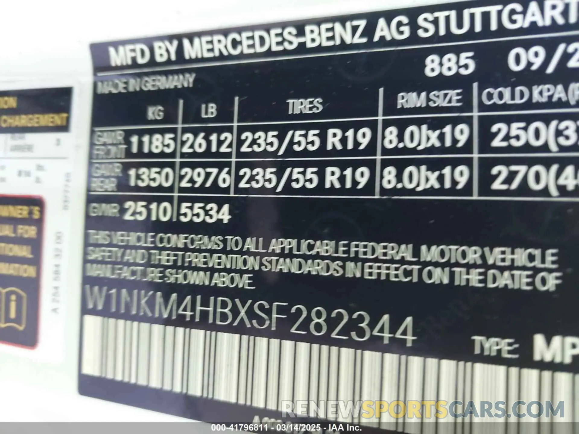 9 Photograph of a damaged car W1NKM4HBXSF282344 MERCEDES-BENZ GLC 300 2025