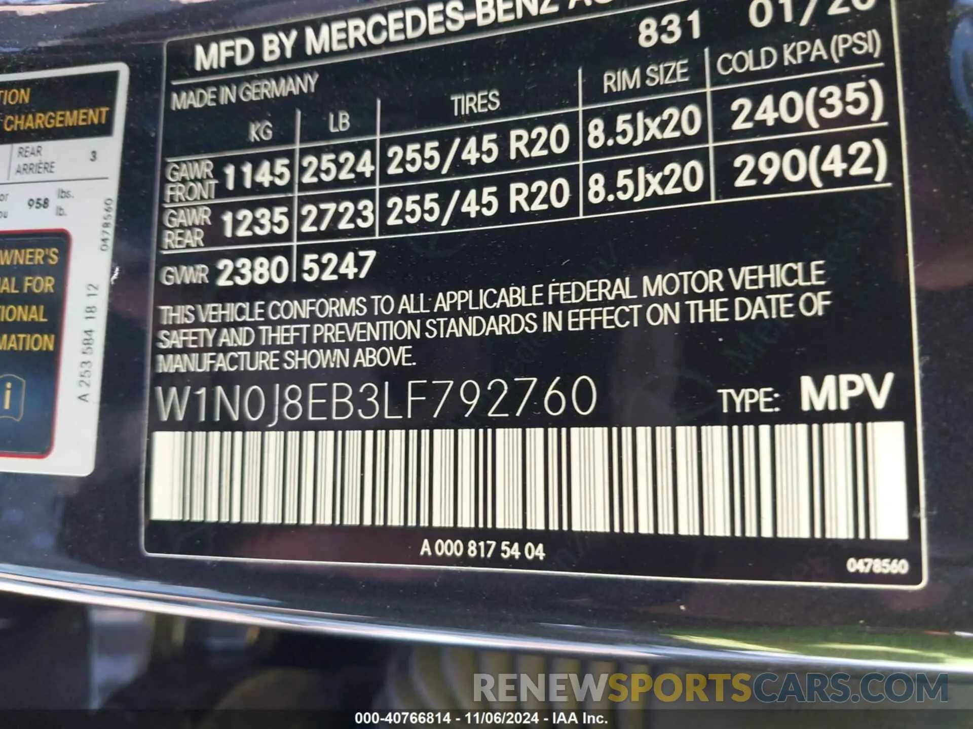 9 Photograph of a damaged car W1N0J8EB3LF792760 MERCEDES-BENZ GLC 300 COUPE 2020