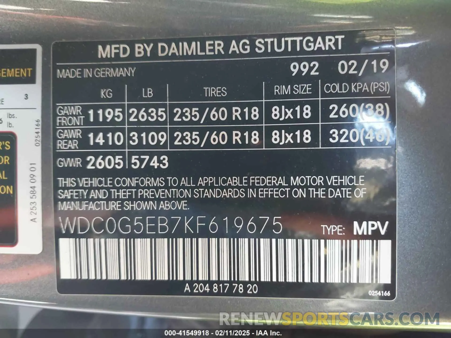 9 Photograph of a damaged car WDC0G5EB7KF619675 MERCEDES-BENZ GLC 350E 2019