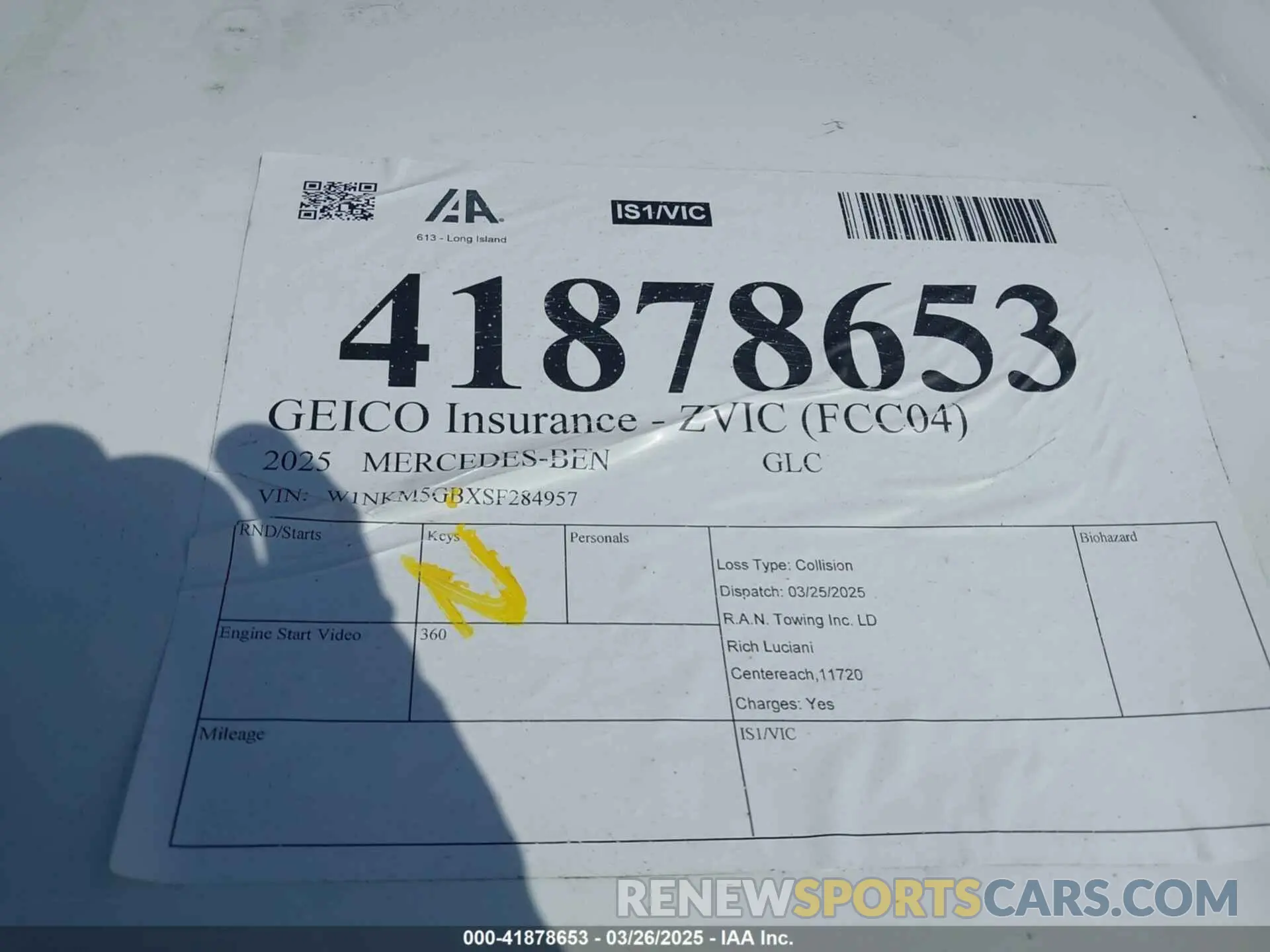 11 Photograph of a damaged car W1NKM5GBXSF284957 MERCEDES-BENZ GLC 350E 2025