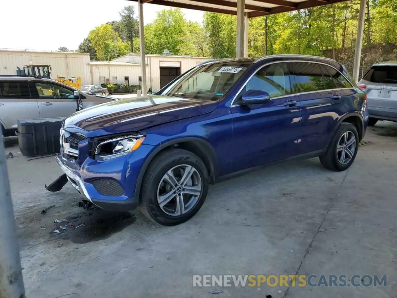 1 Photograph of a damaged car WDC0G4JB0KV132372 MERCEDES-BENZ GLC-CLASS 2019