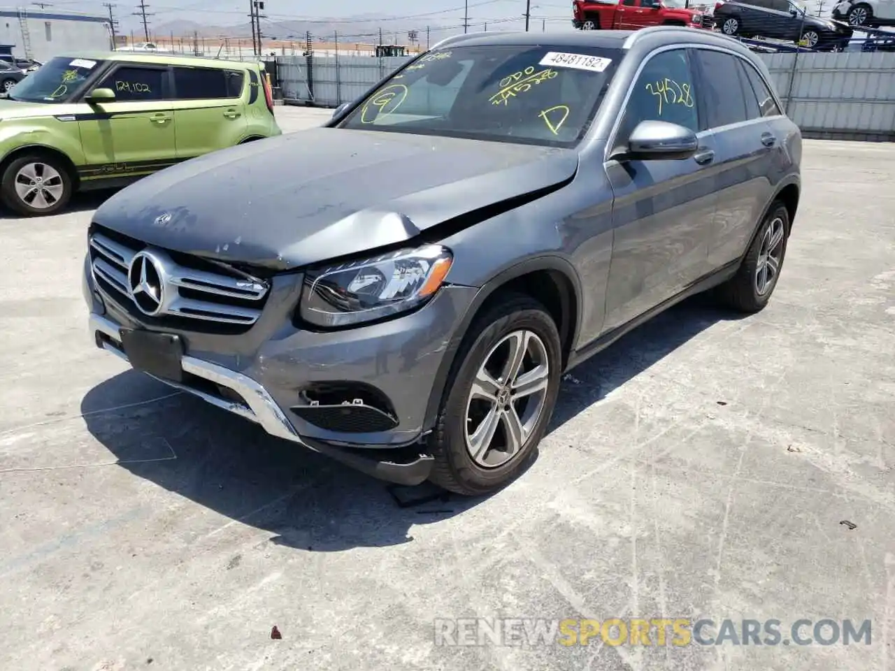 2 Photograph of a damaged car WDC0G4JB2KV132227 MERCEDES-BENZ GLC-CLASS 2019