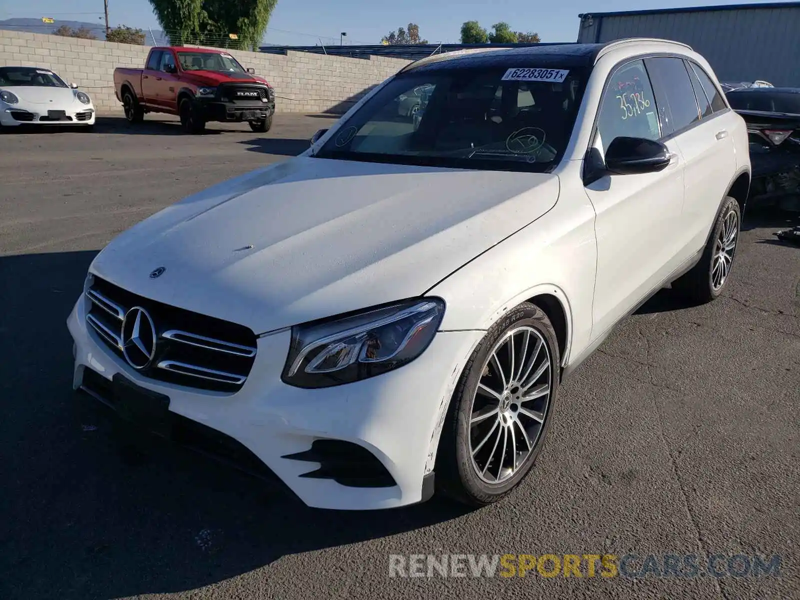 2 Photograph of a damaged car WDC0G4JB6KF596373 MERCEDES-BENZ GLC-CLASS 2019