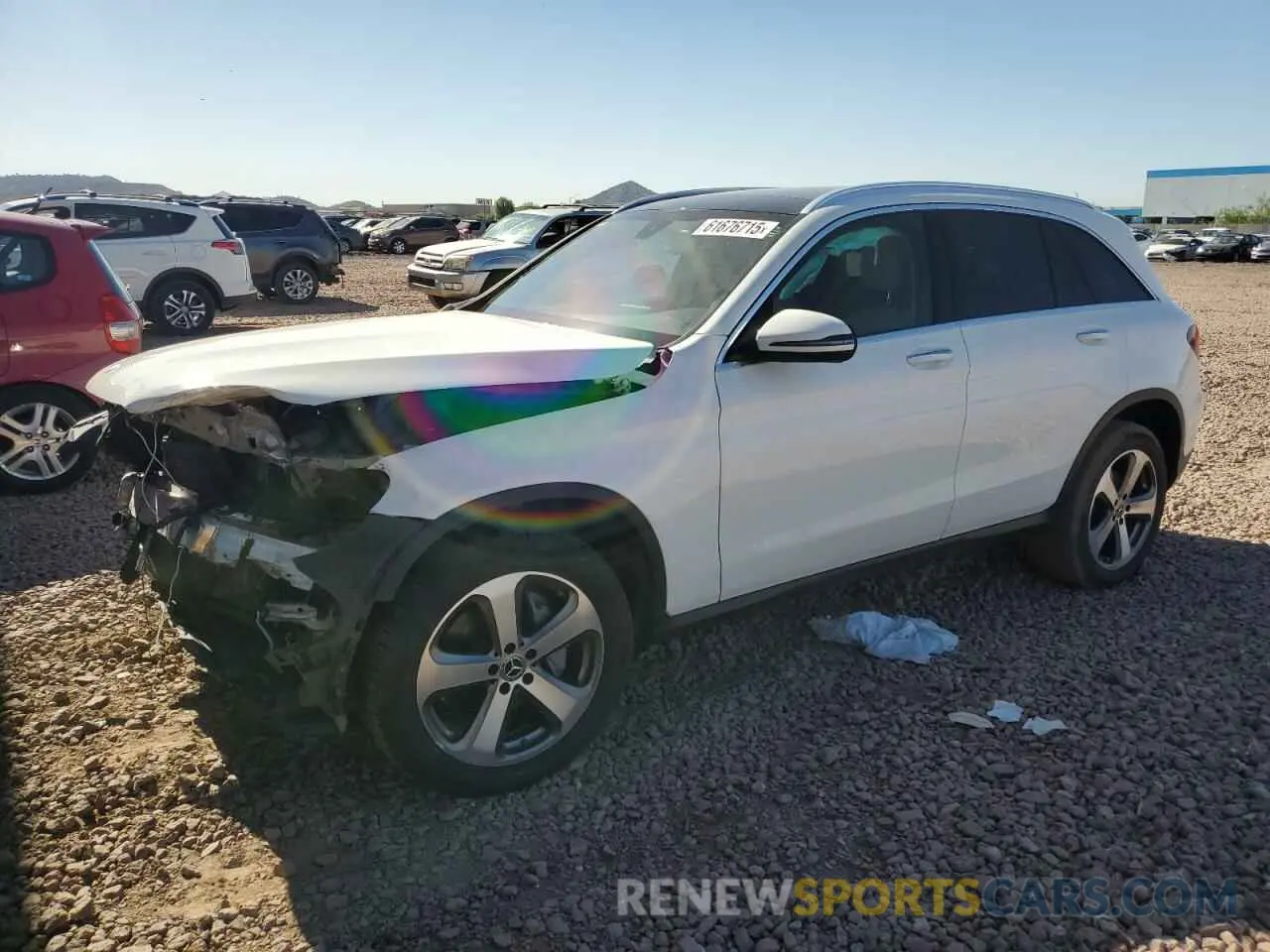 1 Photograph of a damaged car WDC0G4JB7KV128058 MERCEDES-BENZ GLC-CLASS 2019