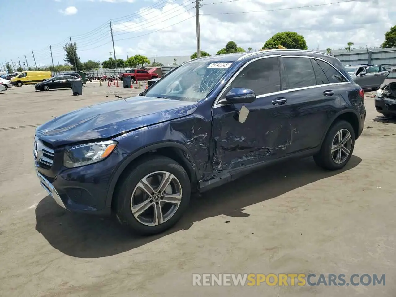 1 Photograph of a damaged car WDC0G4JB7KV155163 MERCEDES-BENZ GLC-CLASS 2019