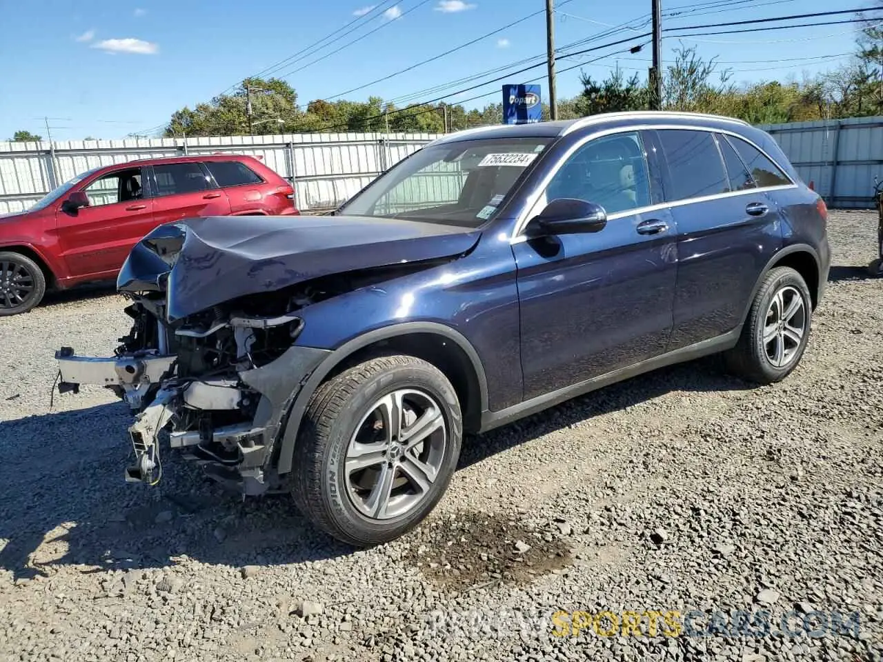 1 Photograph of a damaged car WDC0G4KB0KF661393 MERCEDES-BENZ GLC-CLASS 2019