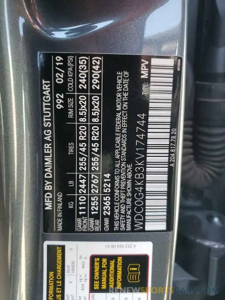 13 Photograph of a damaged car WDC0G4KB3KV174744 MERCEDES-BENZ GLC-CLASS 2019