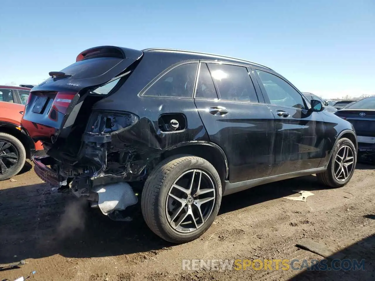 3 Photograph of a damaged car WDC0G4KB4KF664605 MERCEDES-BENZ GLC-CLASS 2019