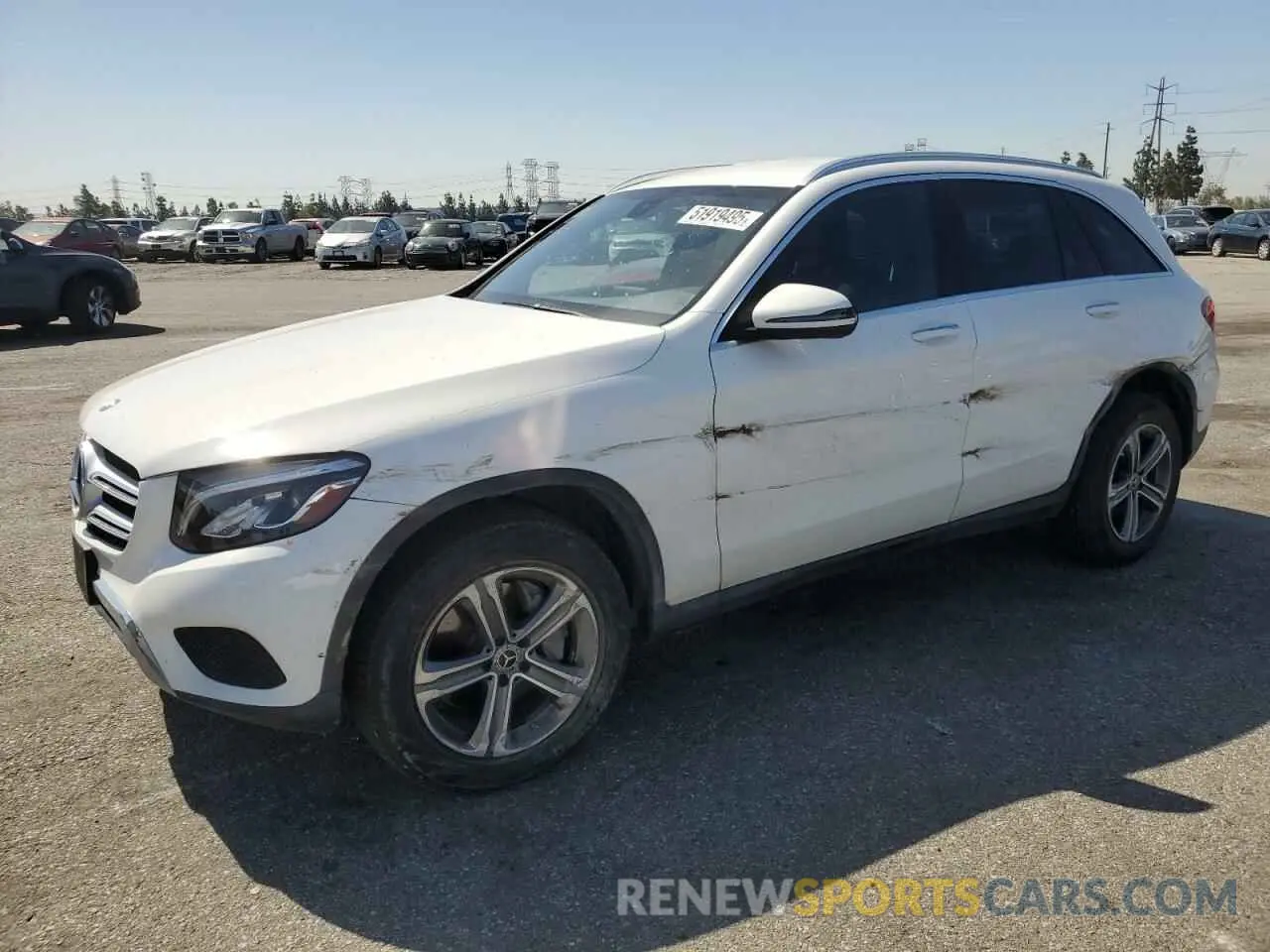 1 Photograph of a damaged car WDC0G4KB5KV193991 MERCEDES-BENZ GLC-CLASS 2019
