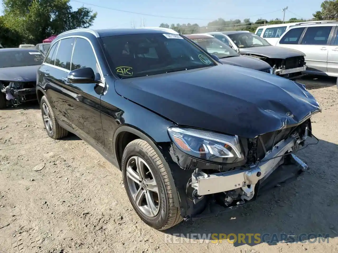 1 Photograph of a damaged car WDC0G4KB7KV136367 MERCEDES-BENZ GLC-CLASS 2019