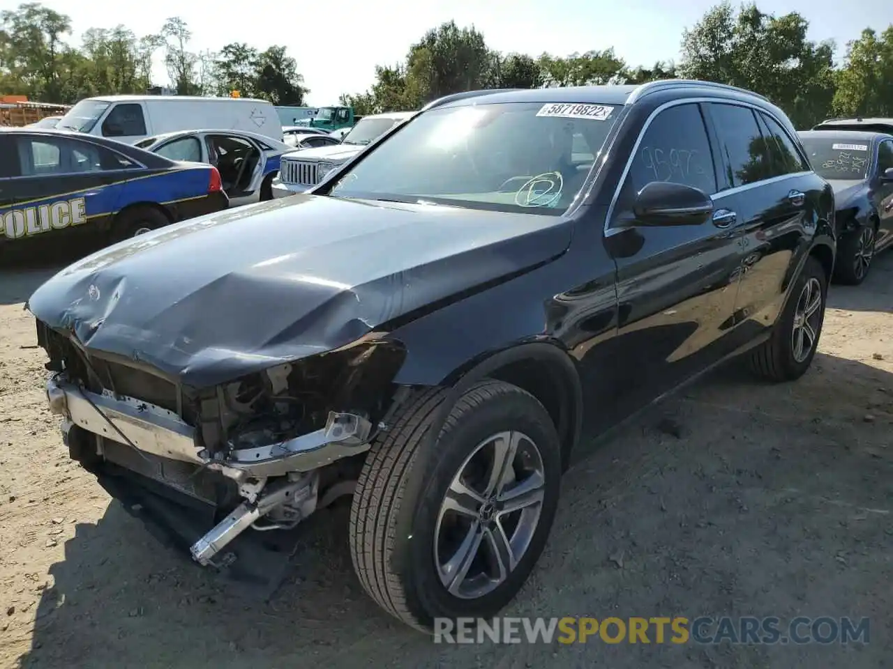 2 Photograph of a damaged car WDC0G4KB7KV136367 MERCEDES-BENZ GLC-CLASS 2019