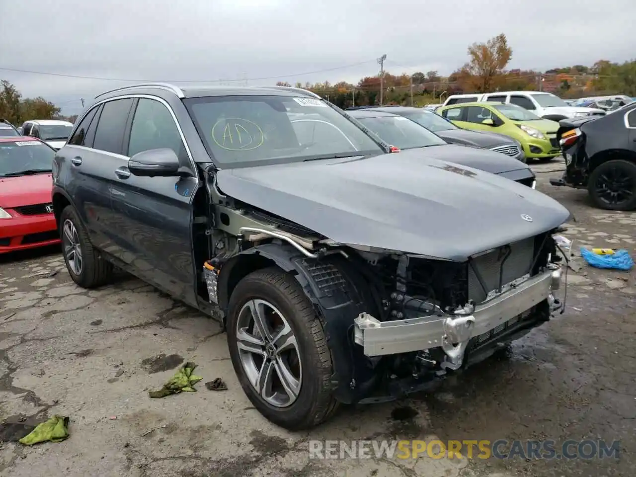 1 Photograph of a damaged car WDC0G5EB0KF621526 MERCEDES-BENZ GLC-CLASS 2019