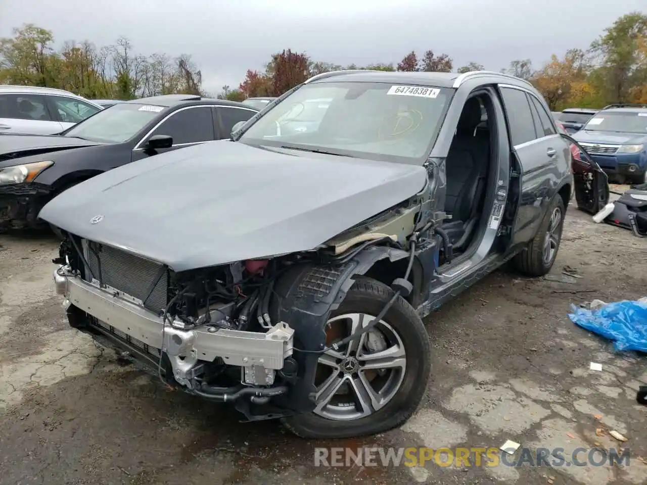 2 Photograph of a damaged car WDC0G5EB0KF621526 MERCEDES-BENZ GLC-CLASS 2019