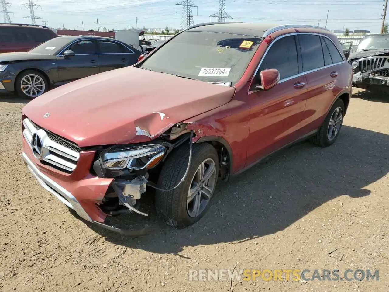1 Photograph of a damaged car WDC0G5EB5KF633235 MERCEDES-BENZ GLC-CLASS 2019