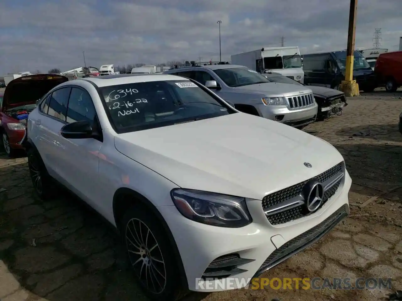 1 Photograph of a damaged car WDC0J4KB1KF576340 MERCEDES-BENZ GLC-CLASS 2019