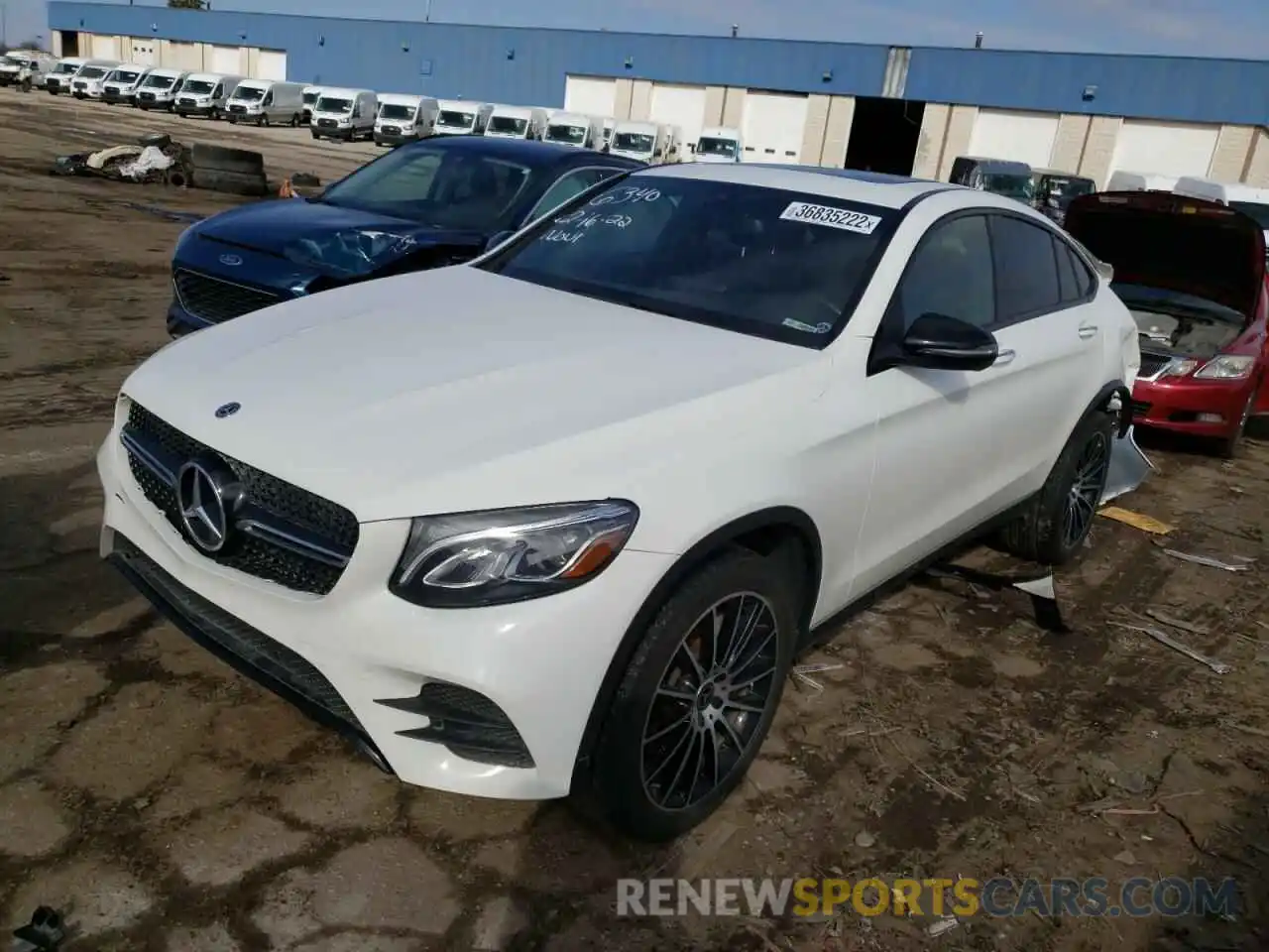 2 Photograph of a damaged car WDC0J4KB1KF576340 MERCEDES-BENZ GLC-CLASS 2019