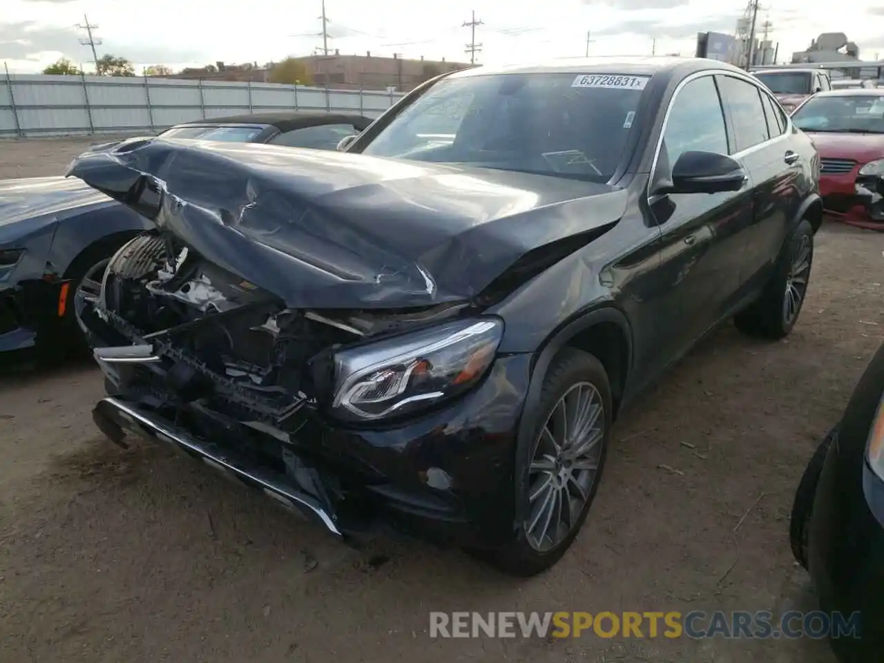 2 Photograph of a damaged car WDC0J4KBXKF521837 MERCEDES-BENZ GLC-CLASS 2019