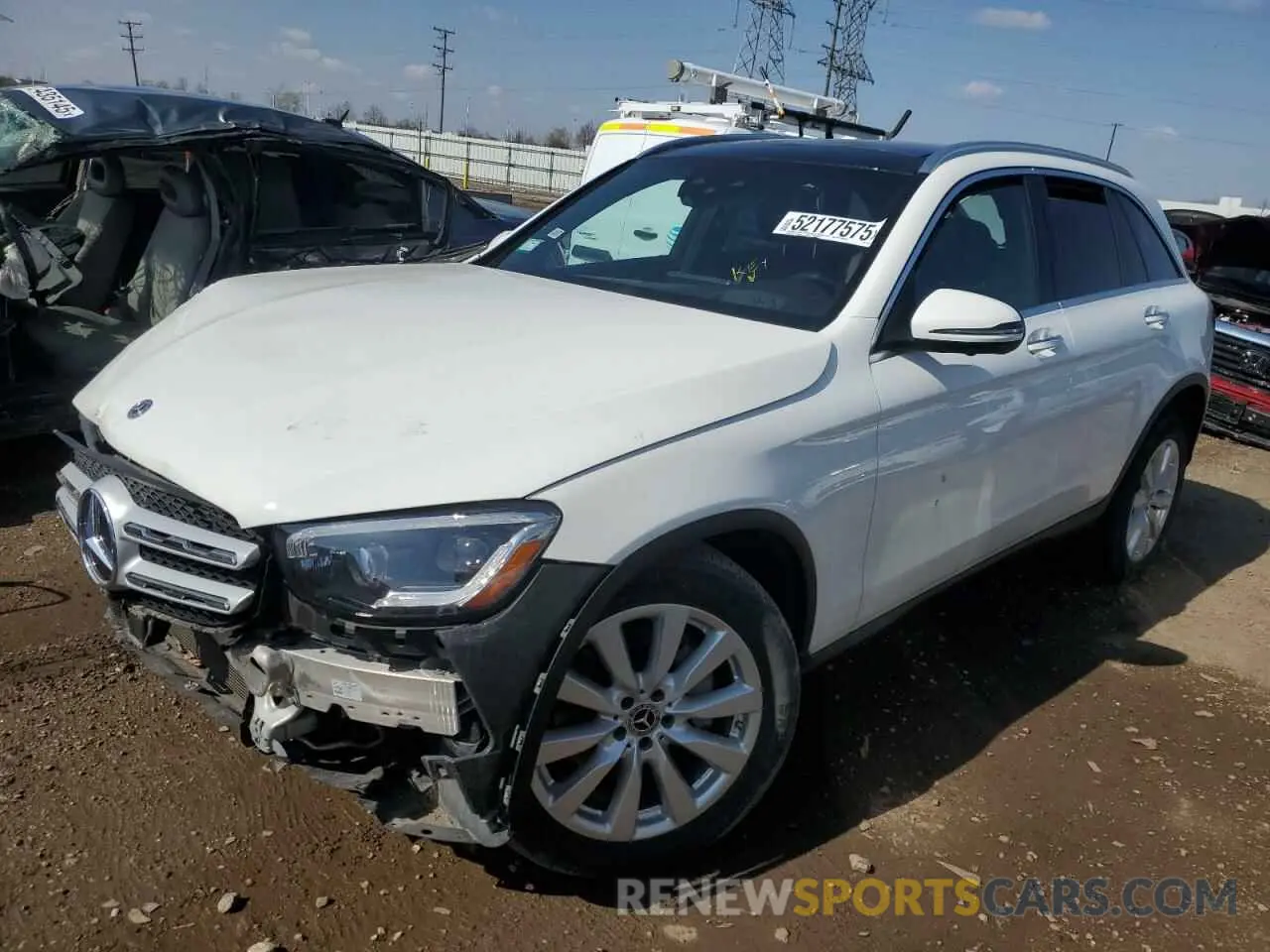 1 Photograph of a damaged car W1N0G8EB6LF797451 MERCEDES-BENZ GLC-CLASS 2020