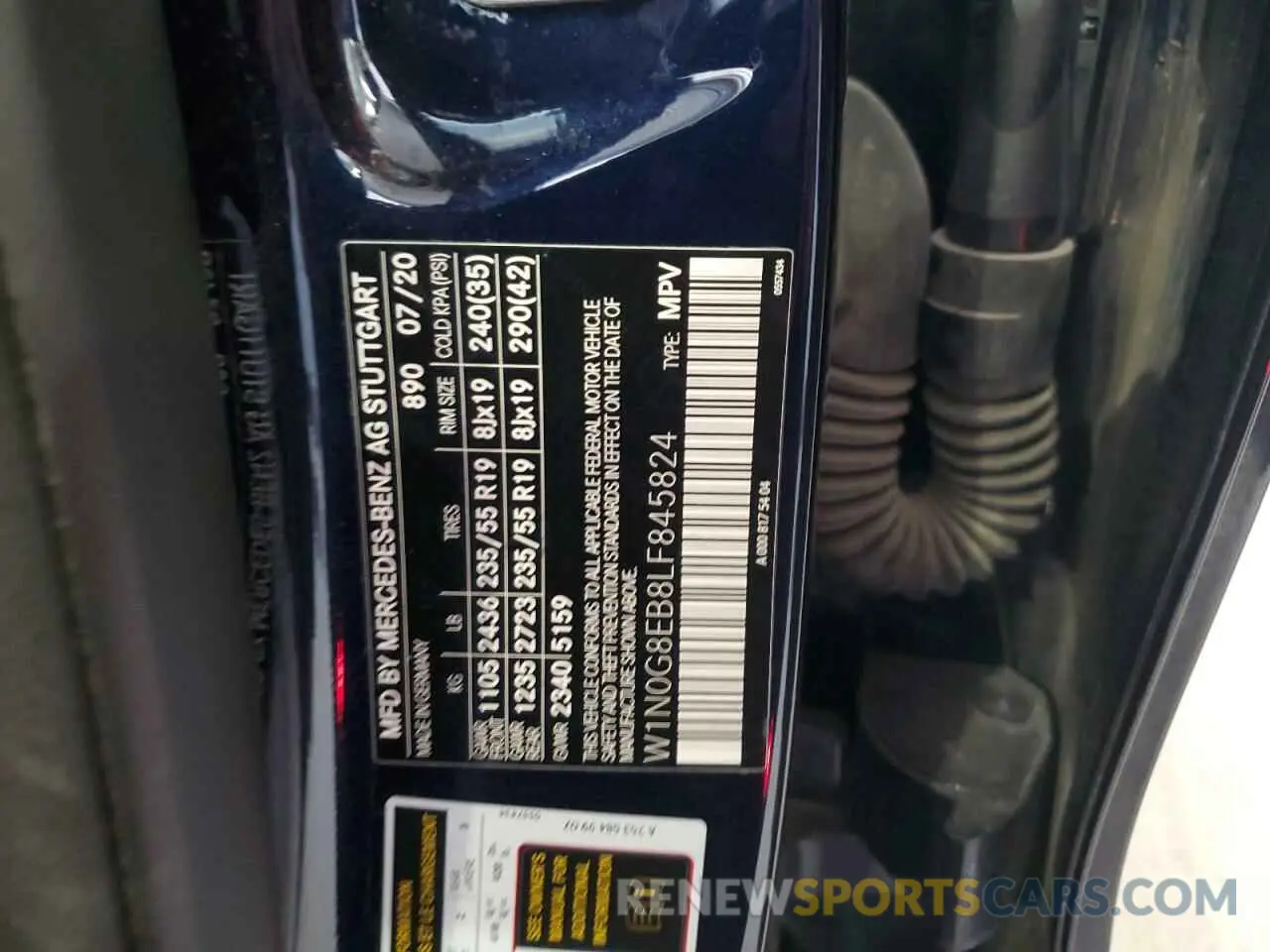 13 Photograph of a damaged car W1N0G8EB8LF845824 MERCEDES-BENZ GLC-CLASS 2020