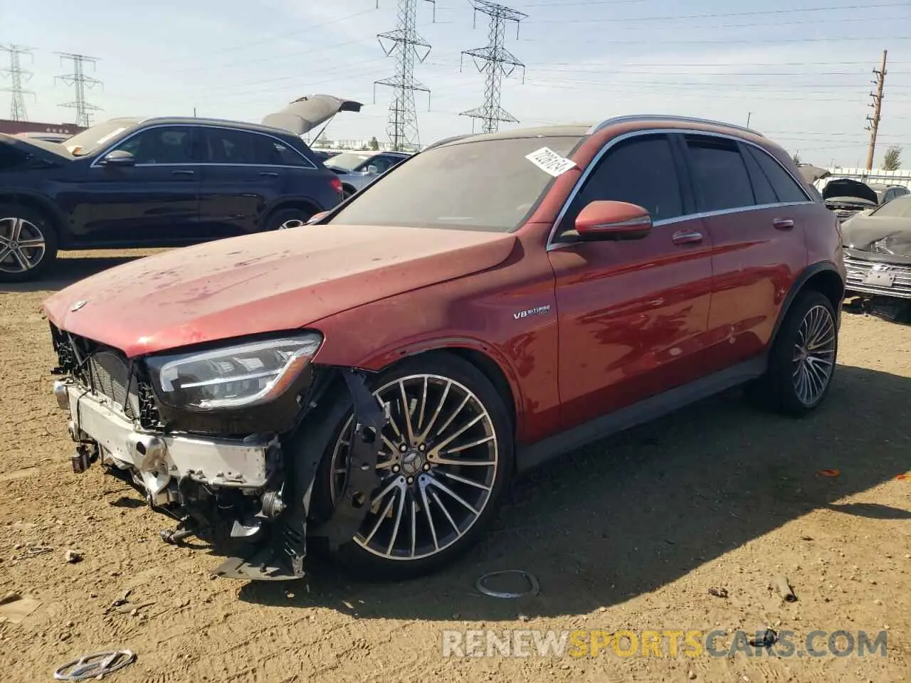1 Photograph of a damaged car WDC0G8JB0LF698504 MERCEDES-BENZ GLC-CLASS 2020